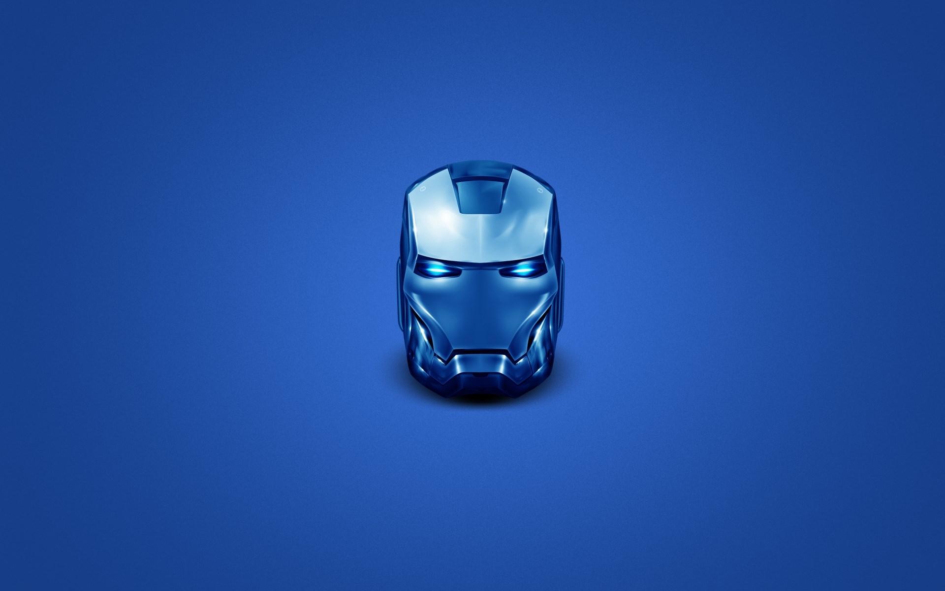 1920x1200 Minimalism Iron Man Mask HD Wallpaper