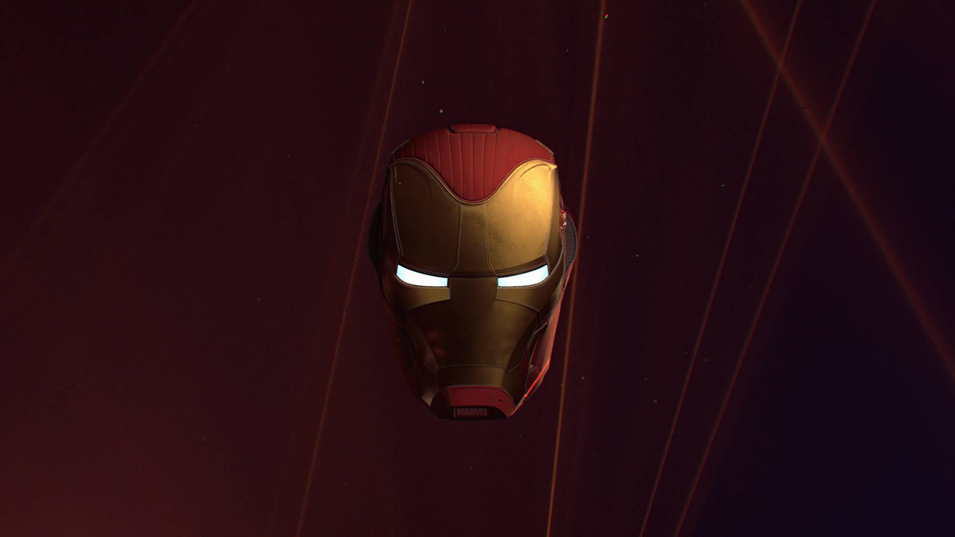 1920x1080 Iron Man Helmet Glowing Eyes 1080P Laptop Full HD Wallpaper, HD Superheroes 4K Wallpaper, Image, Photo and Background