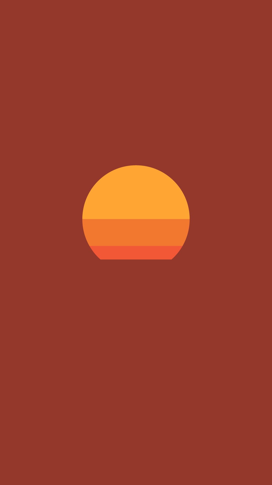 1080x1920 Minimalist Orange Phone Wallpaper