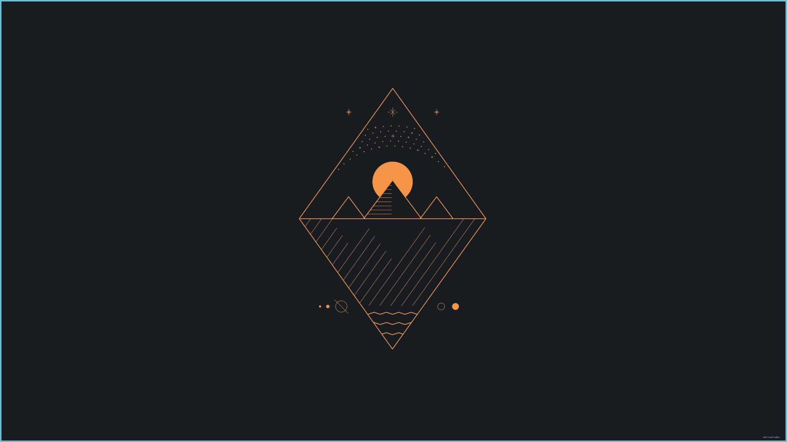 2560x1440 Abstract #minimalism #orange Simple Background K #wallpaper Minimalist Wallpaper