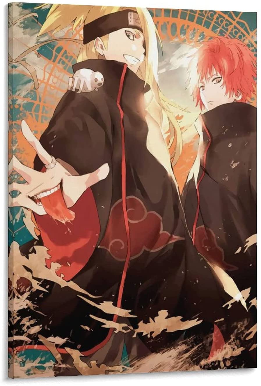 897x1325 XCBVS Anime Poster Naruto Anime Sasori Deidara Akatsuki Wallpaper Poster Decorative Painting Canvas Wall Art Living Room Posters Bedroom Painting 24x36inch(60x90cm): Posters & Prints