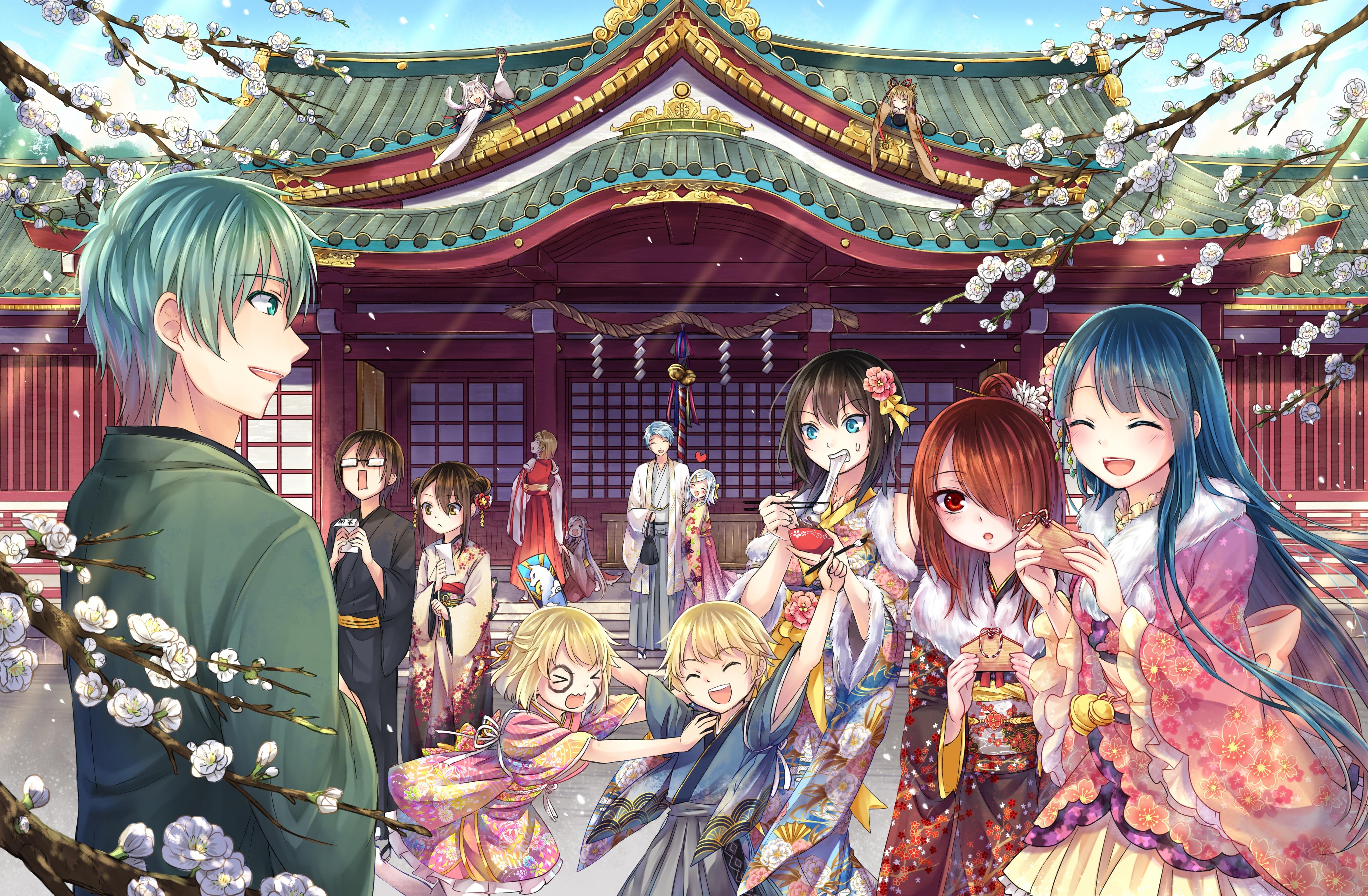 4688x3070 Free download New Year Kimono Girl Shrine Boy Wallpaper And Background [4688x3070] for your Desktop, Mobile & Tablet. Explore Happy New Year 2020 Anime Girl Wallpaper. Happy New Year