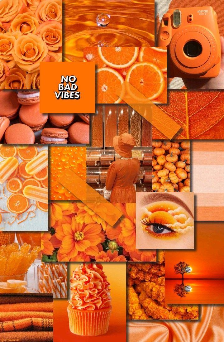 719x1097 Cute Wallpaper B Orange 1. Orange wallpaper, iPhone wallpaper vintage, Girl iphone wallpaper