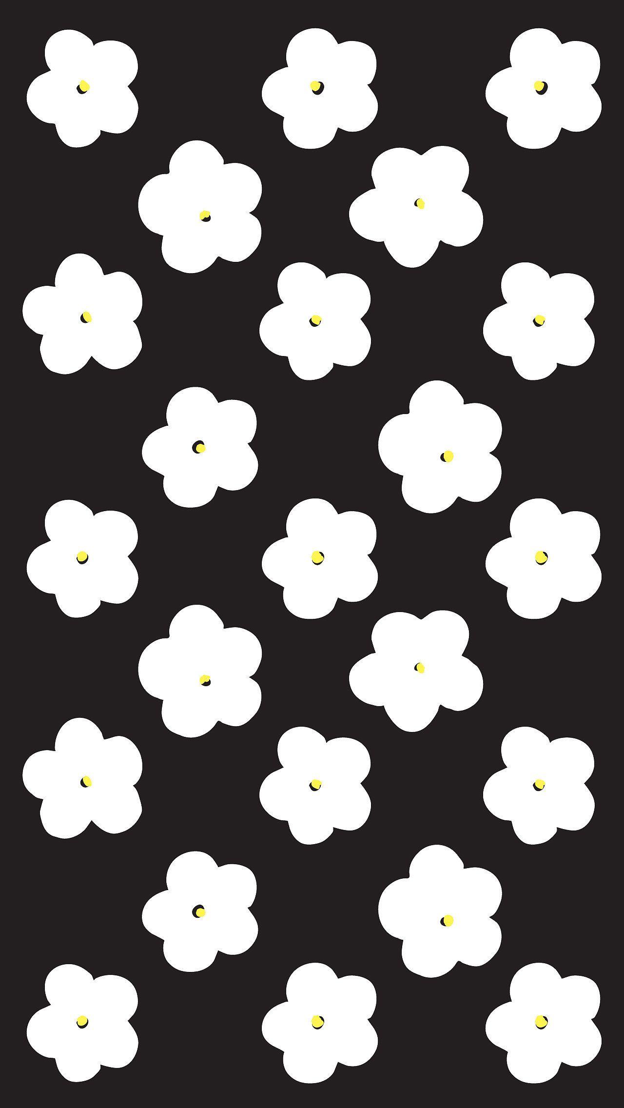 1280x2272 Cute Black and White Wallpaper