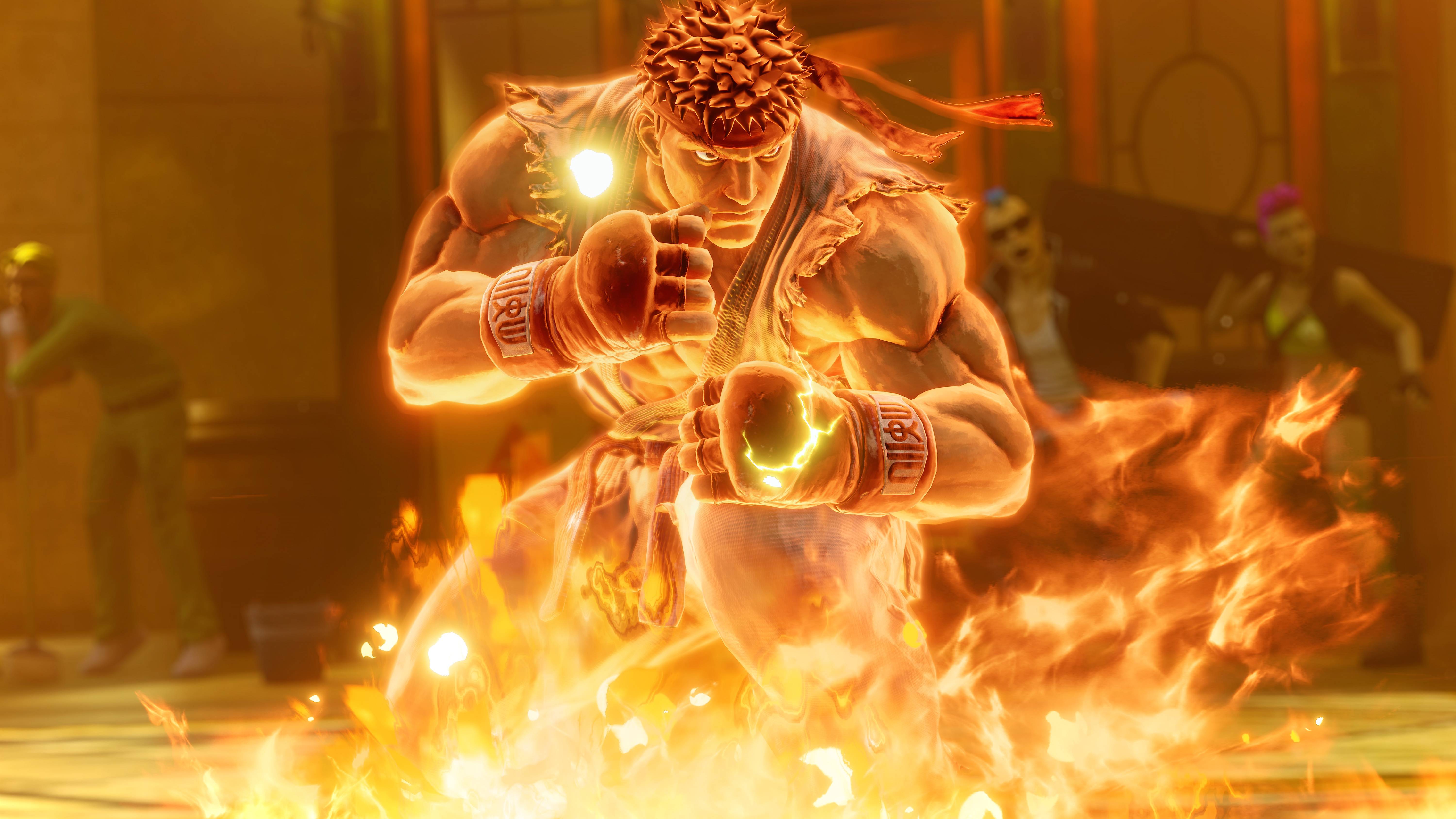 6000x3375 Ryu in Street Fighter 4K Wallpaper