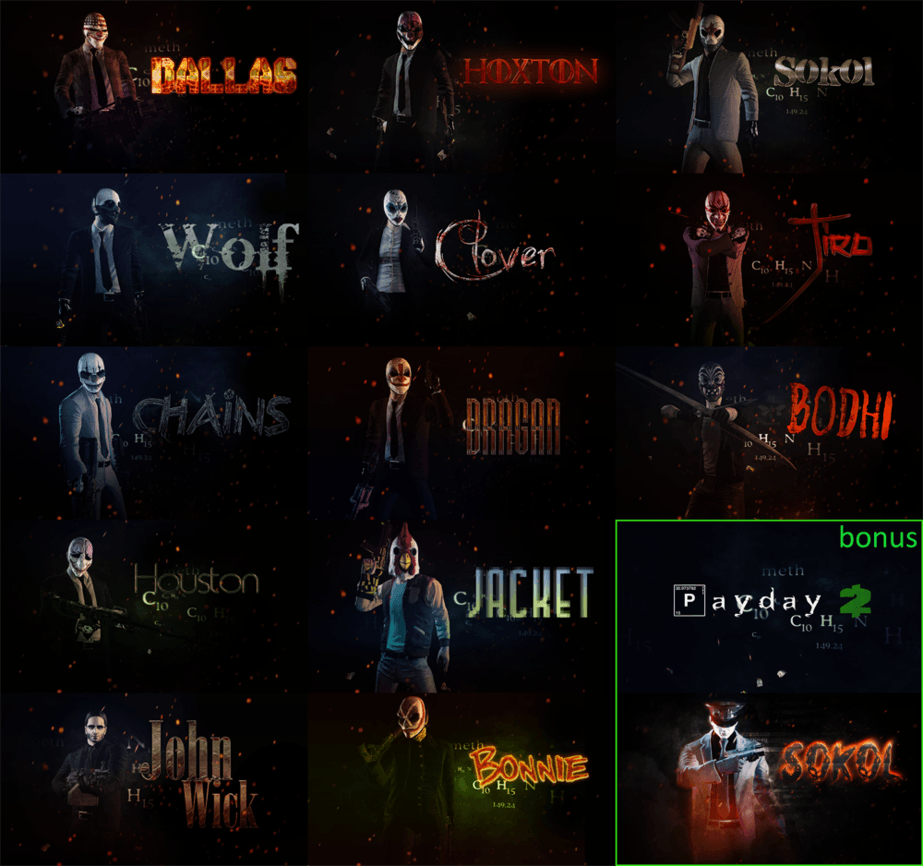 923x866 PayDay 2 Wallpaper pack