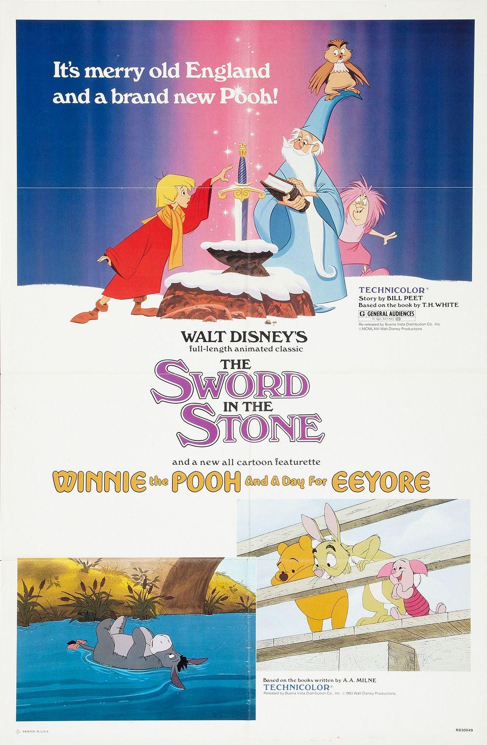 982x1500 The Sword in the Stone Movie Poster ( of 3)