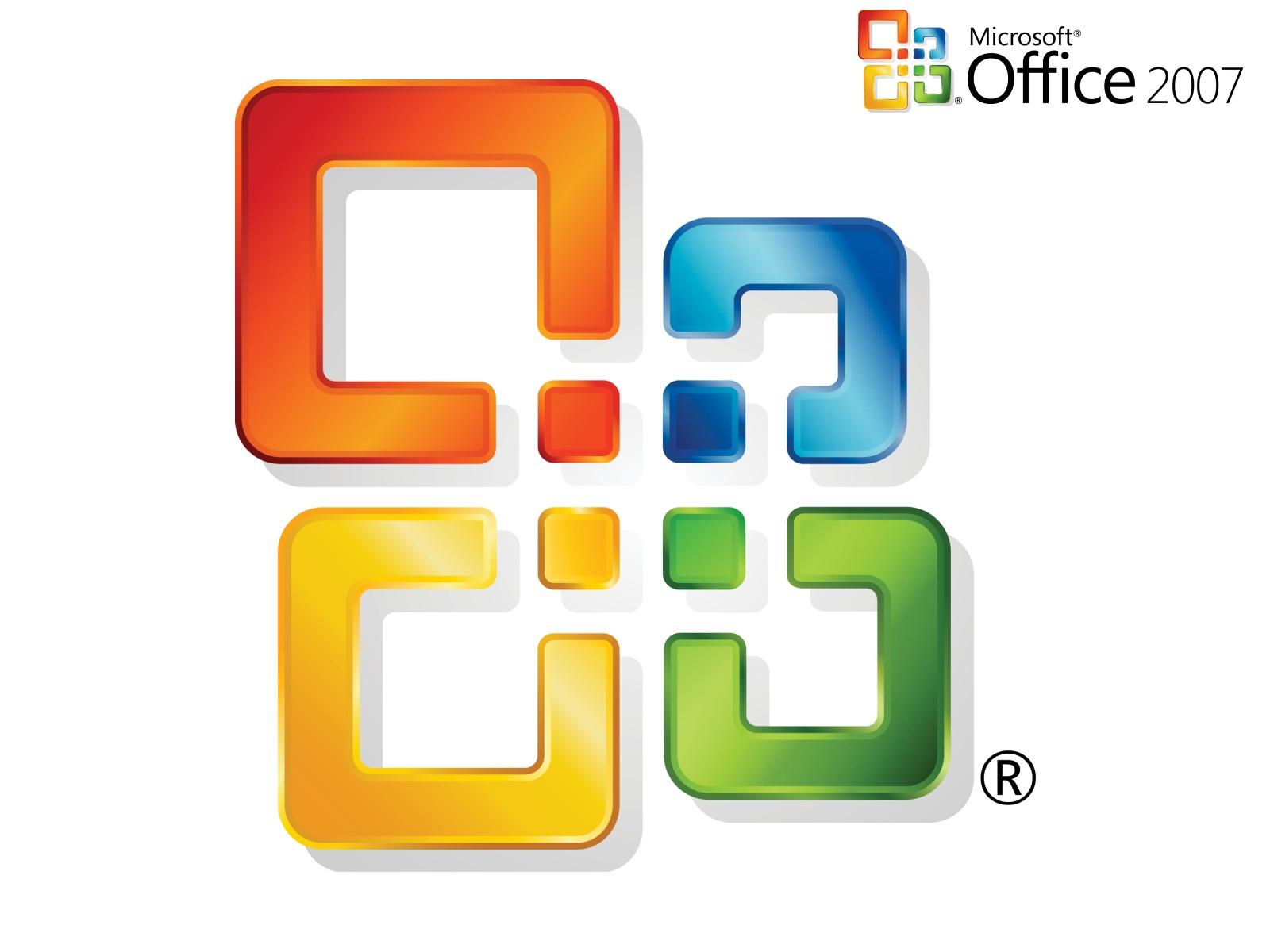 1600x1200 Microsoft Office Logo 2007