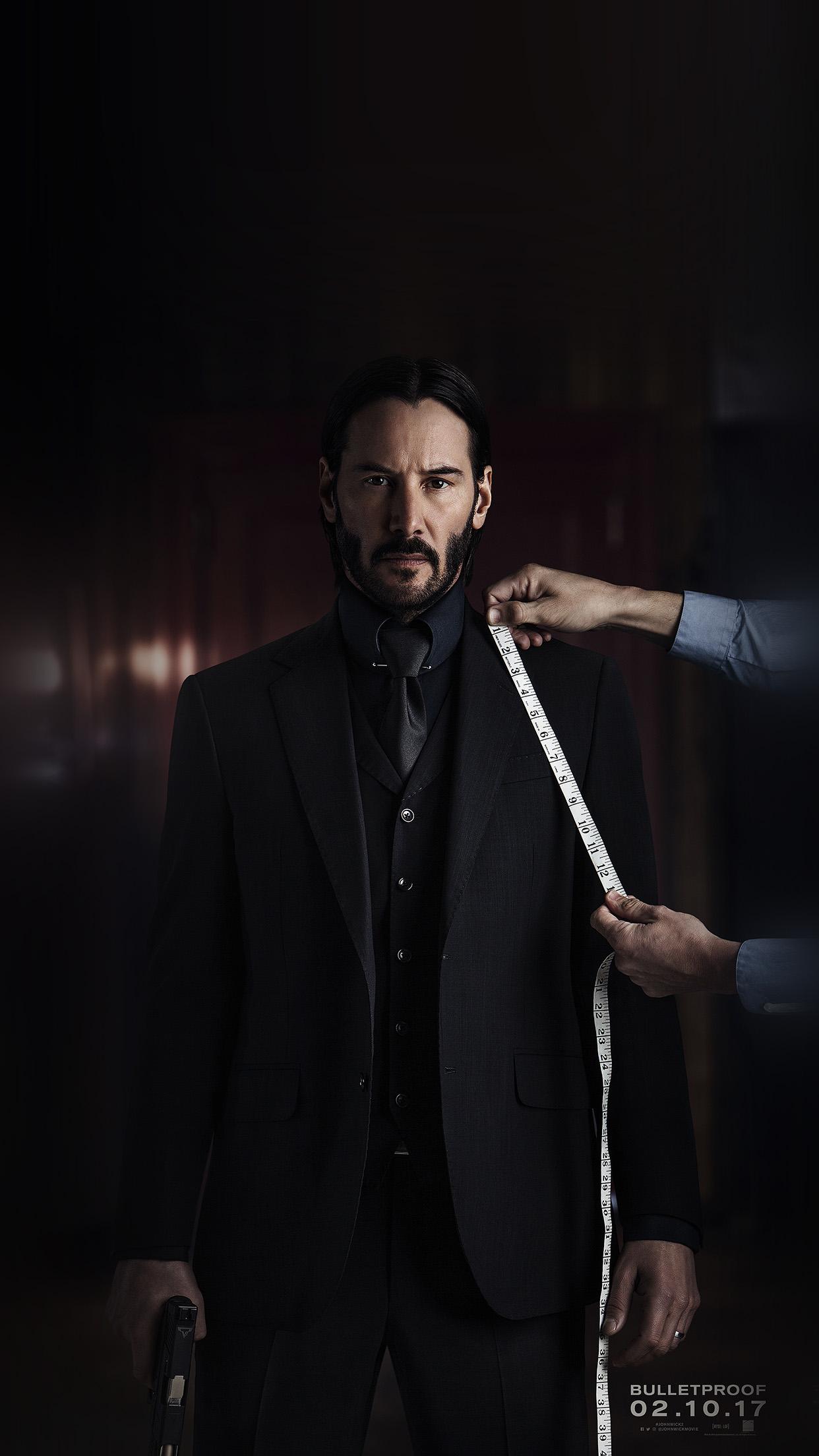 1242x2208 John Wick Suit Film Reloaded Illustration Art Wallpaper