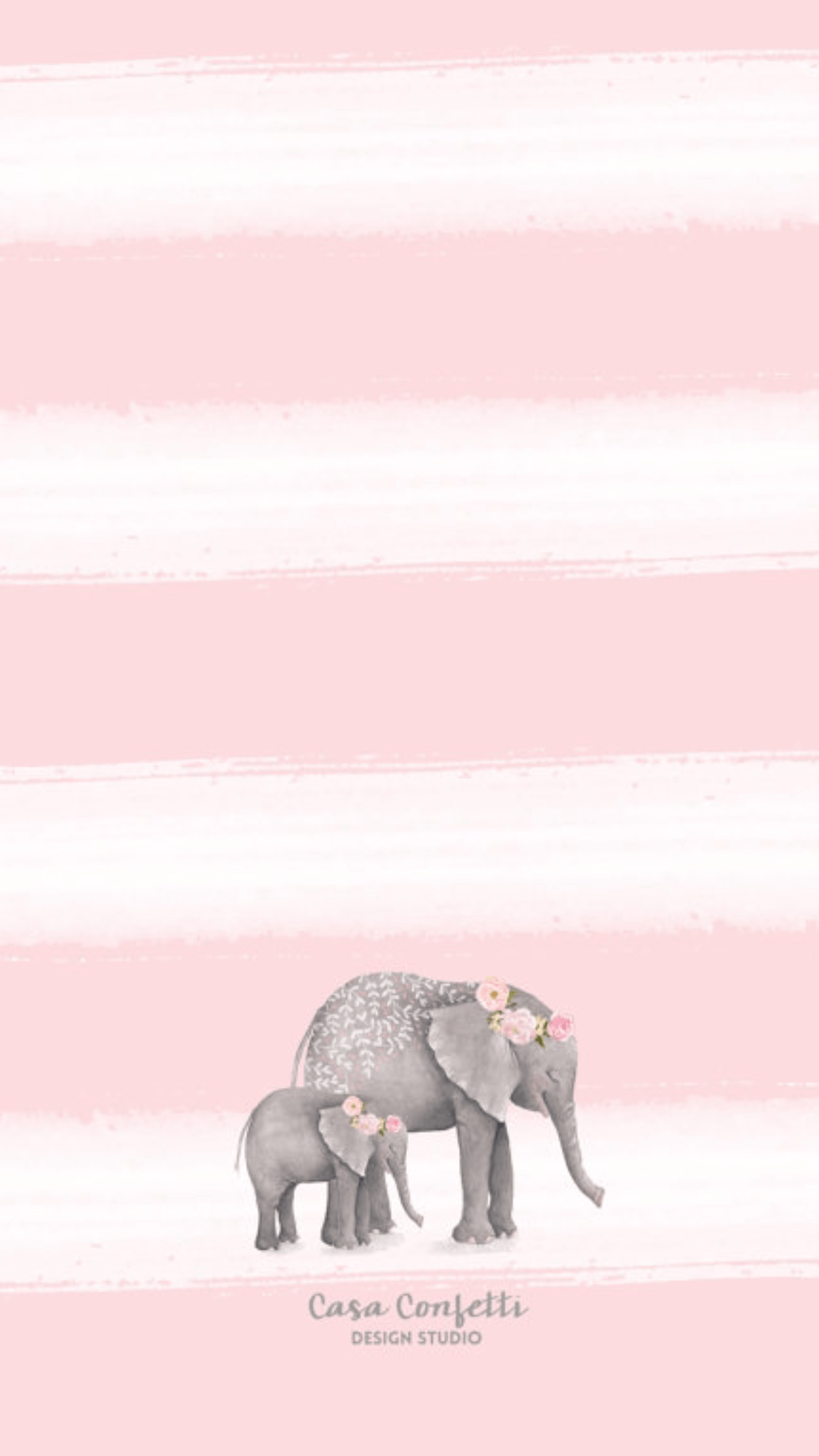 1242x2208 Wallpaper vol.43. Elephant wallpaper, Elephant background, Pink elephants baby shower