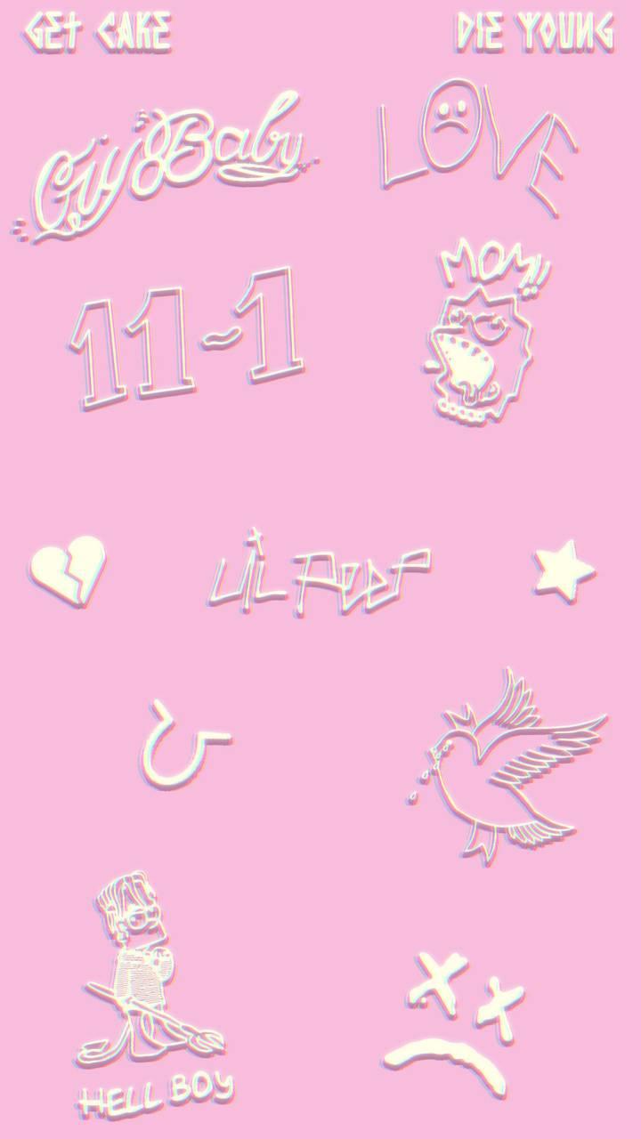 720x1280 Cool Pink Lil Peep Wallpaper in Love