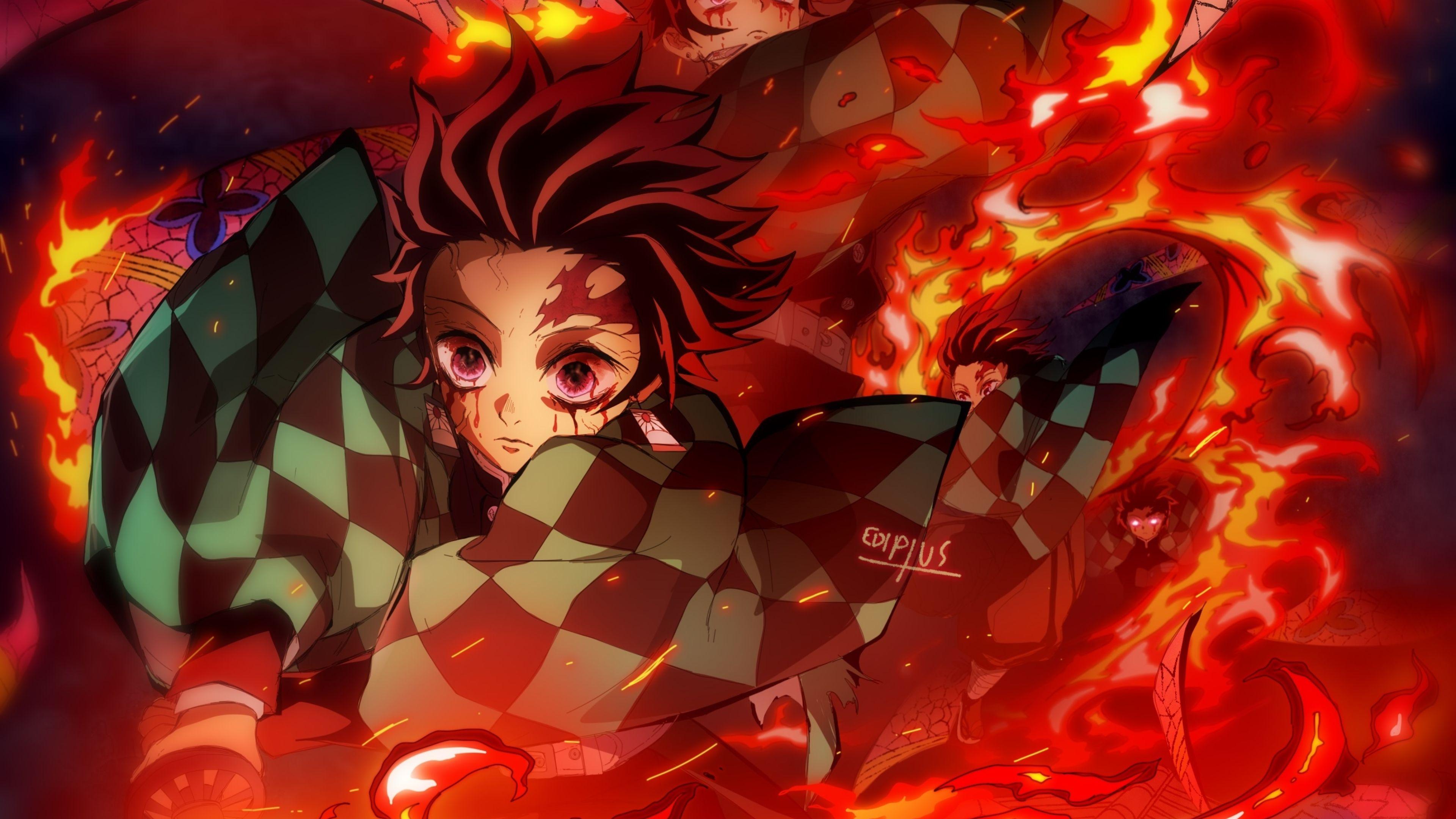 3840x2160 Tanjiro 4k PC Wallpaper