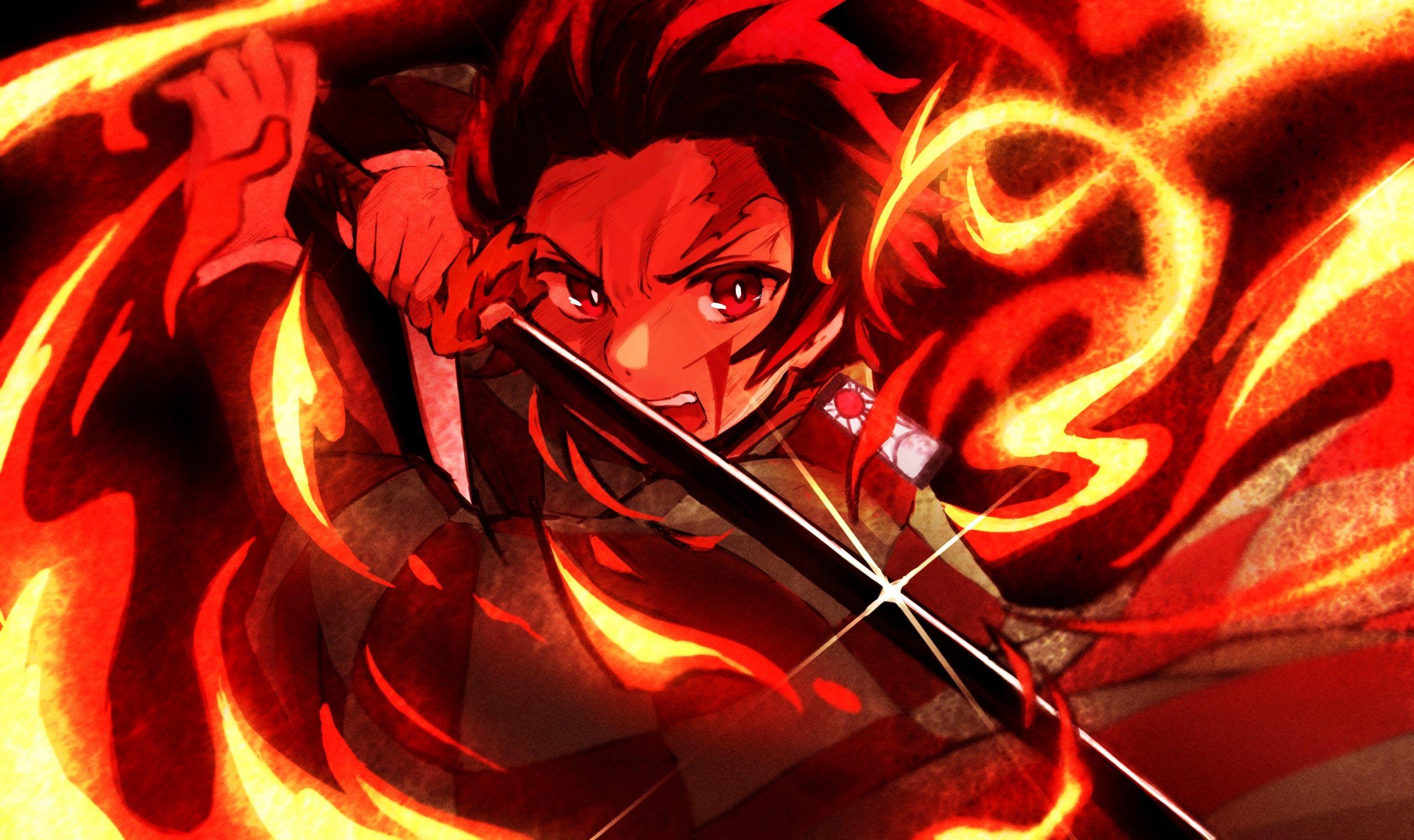 2560x1521 Tanjiro Kamado in Demon Slayer Kimetsu No Yaiba Anime Wallpaper 30
