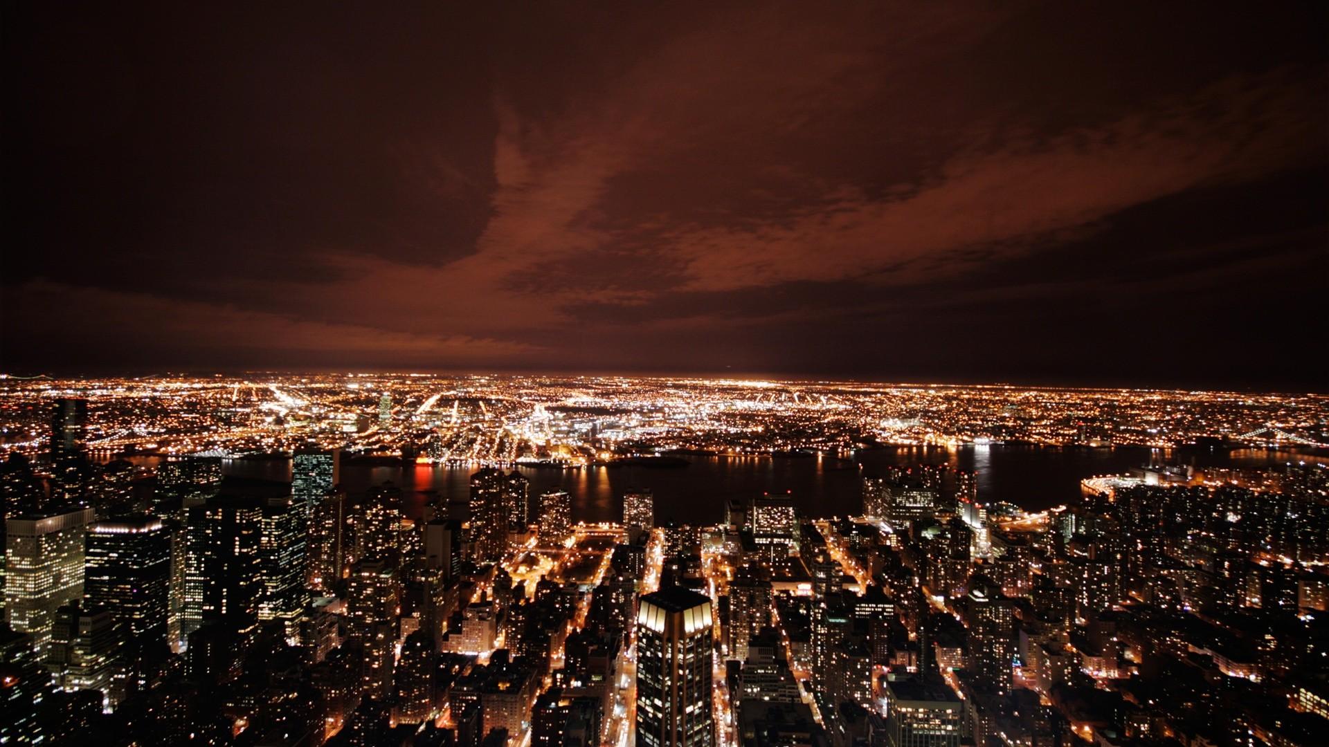 1920x1080 City Lights Background
