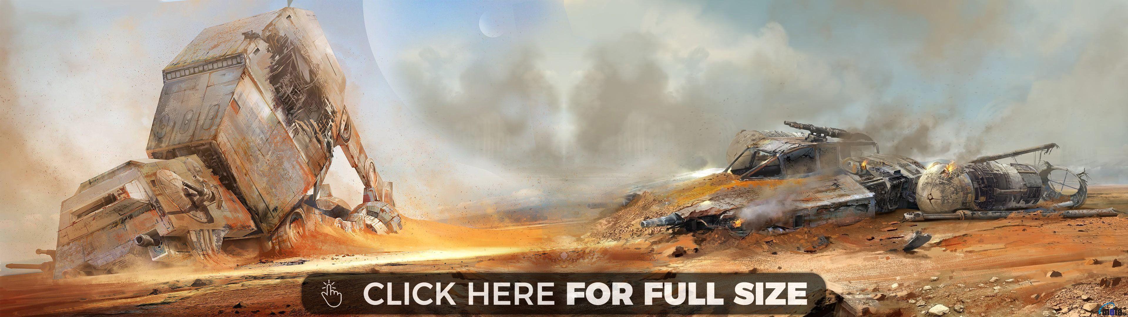3840x1080 Star Wars Dual Screen 4K wallpaper