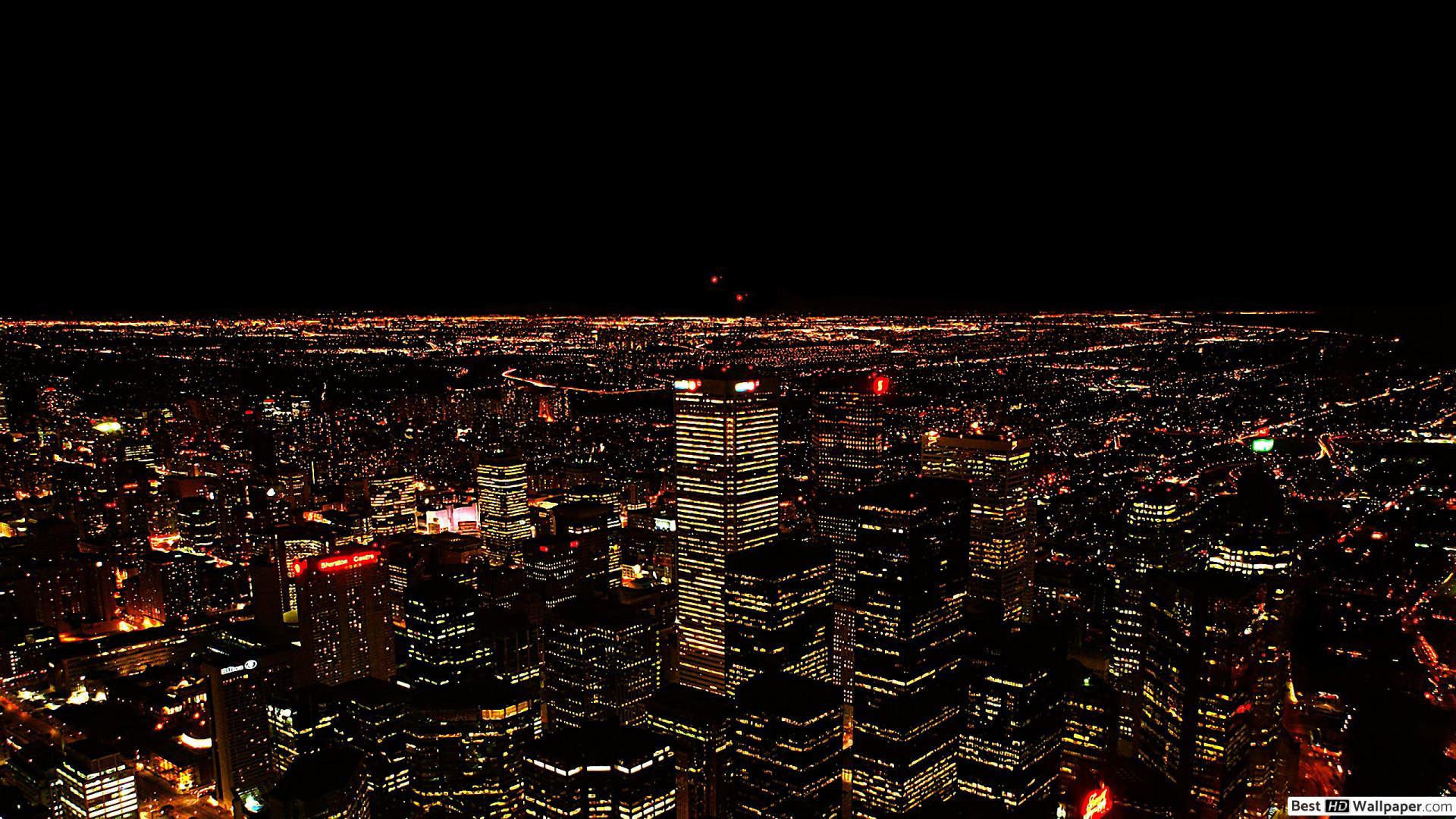 1920x1080 Beautiful city lights in the night HD wallpaper download