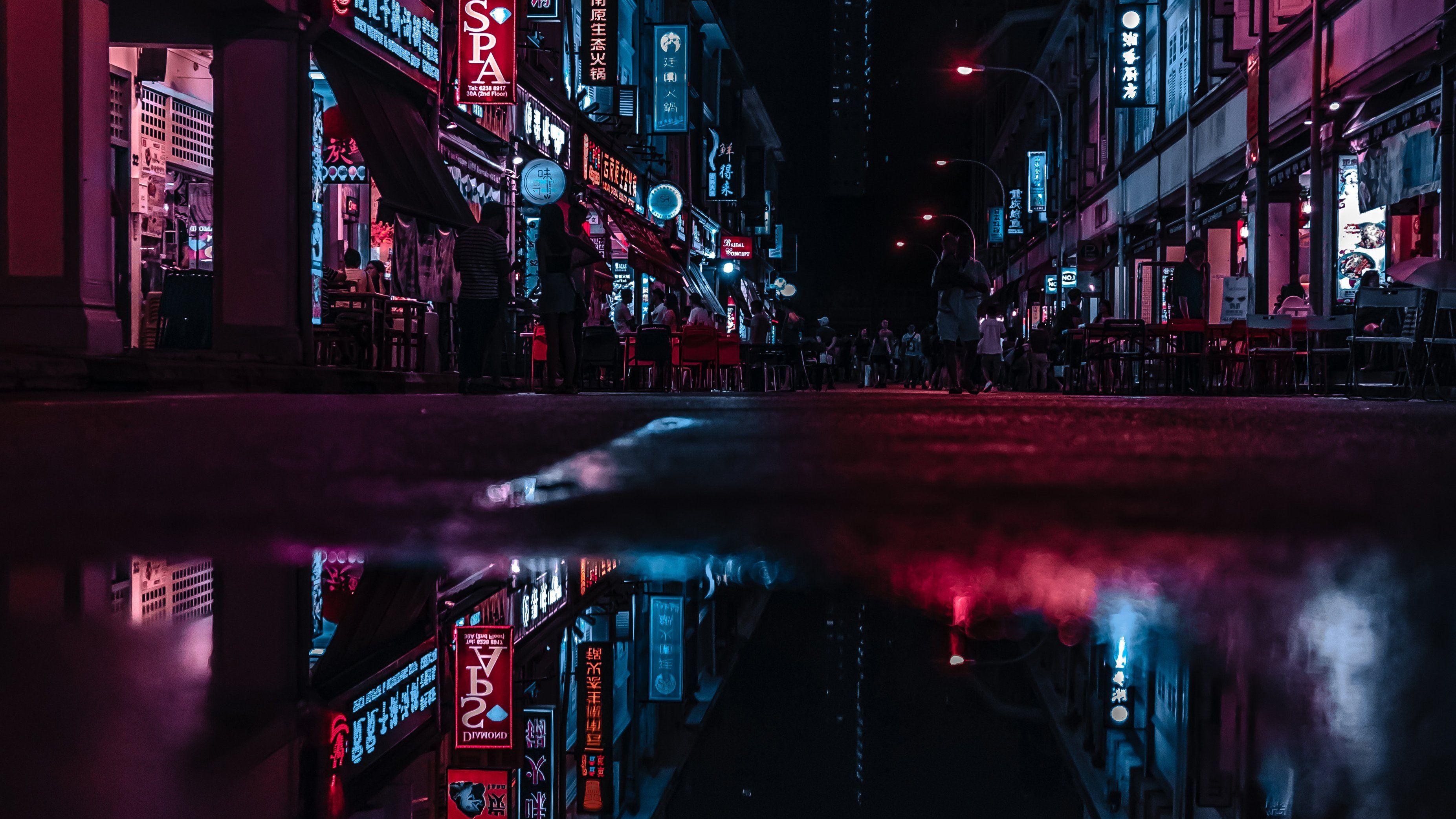 3706x2084 City Lights Ultra HD Wallpaper