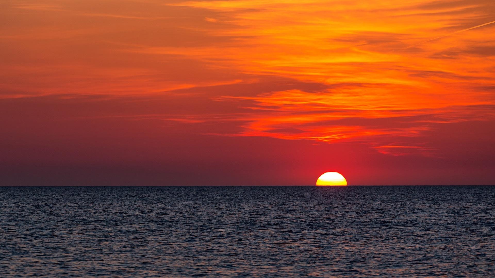 1920x1080 Sun on Horizon Wallpaper, HD Nature 4K Wallpaper, Image, Photo and Background