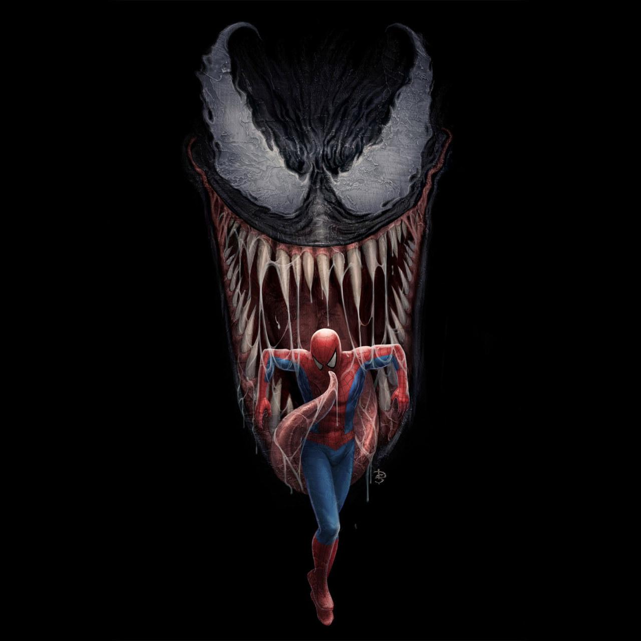 1280x1280 Wallpaper Spiderman, Venom, Artwork, 4k, Hd, Digital Art • Wallpaper For You HD Wallpaper For Desktop & Mobile
