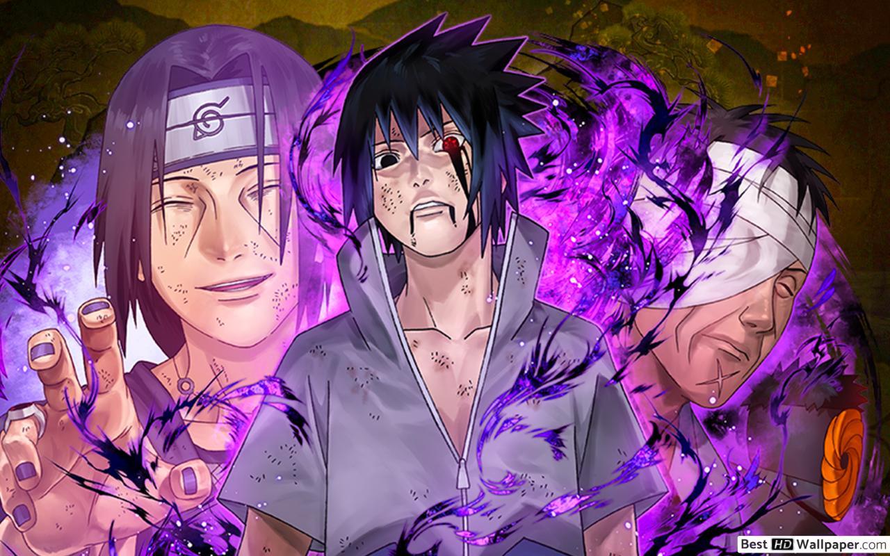 1280x800 Sasuke Uchiha and Itachi from Naruto Shippuden for Desktop HD wallpaper download