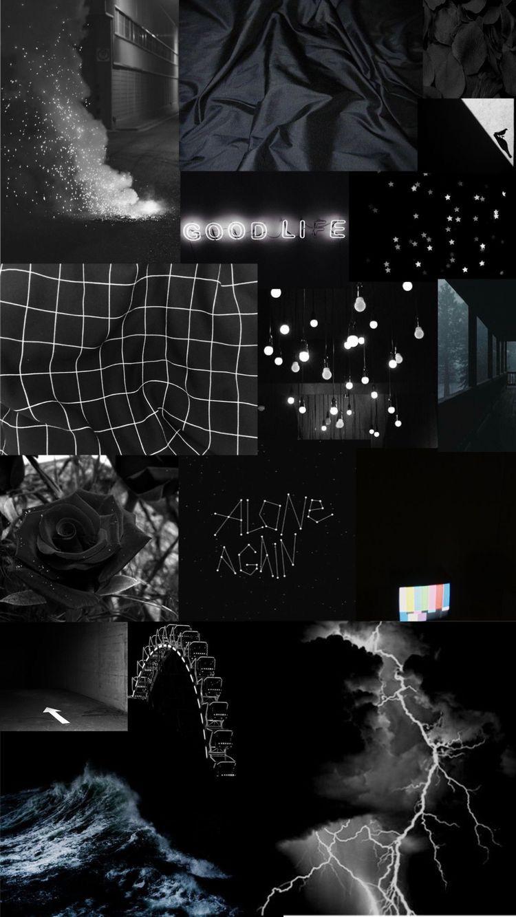 750x1333 Aesthetic Background Black