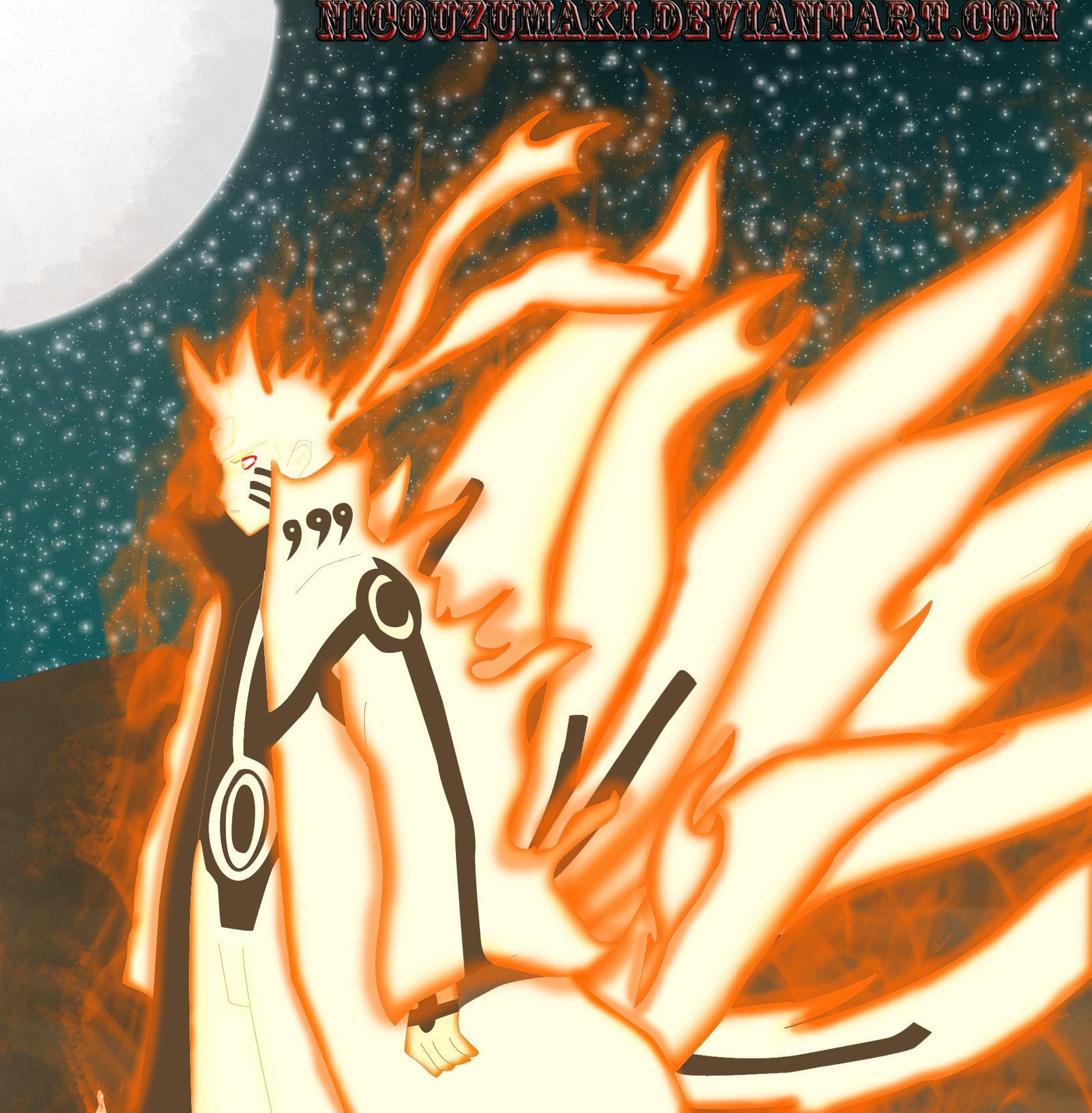 1600x1631 Epic Naruto Bijuu Mode Wallpaper