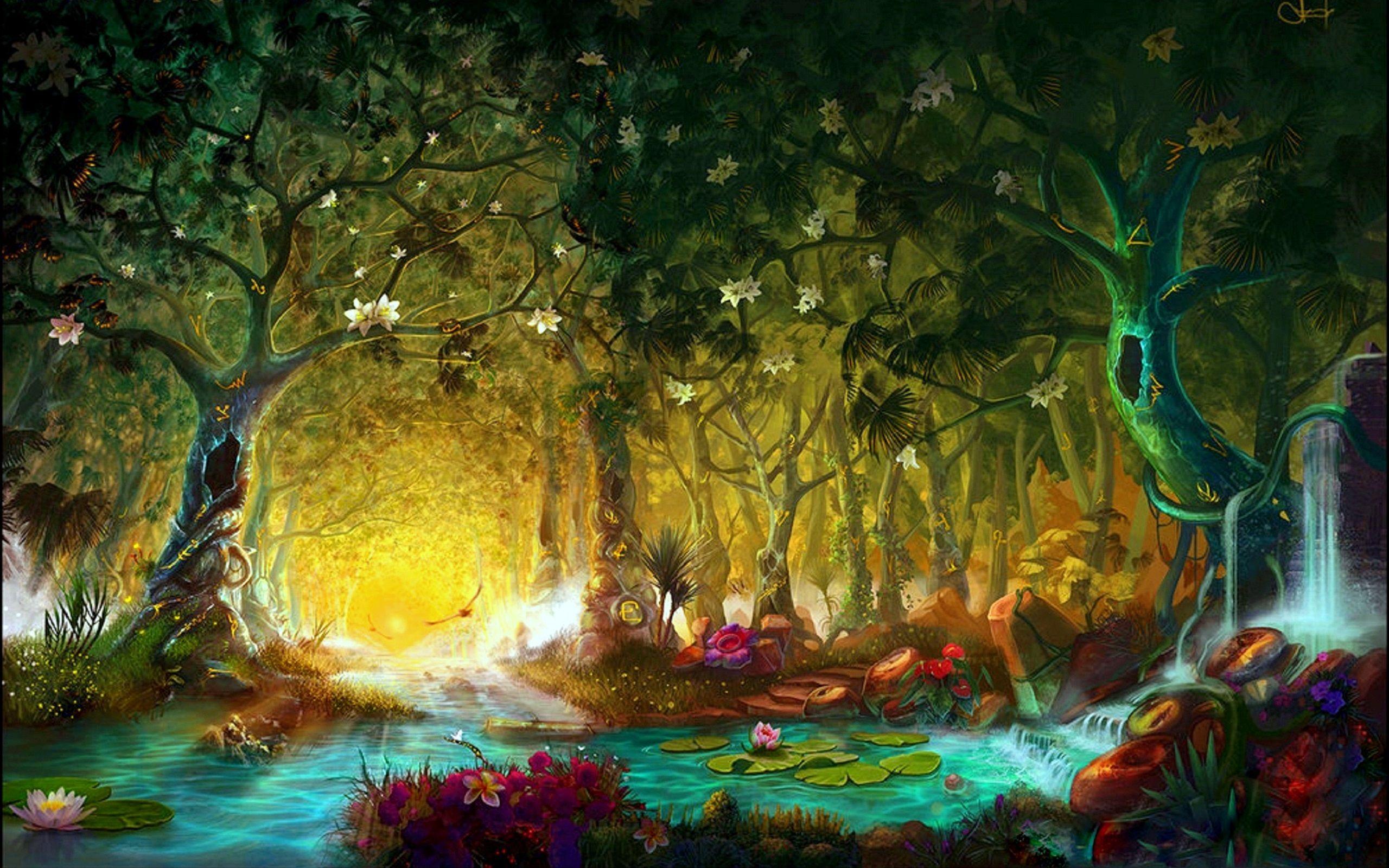 2560x1600 Magic Forest Wallpaper
