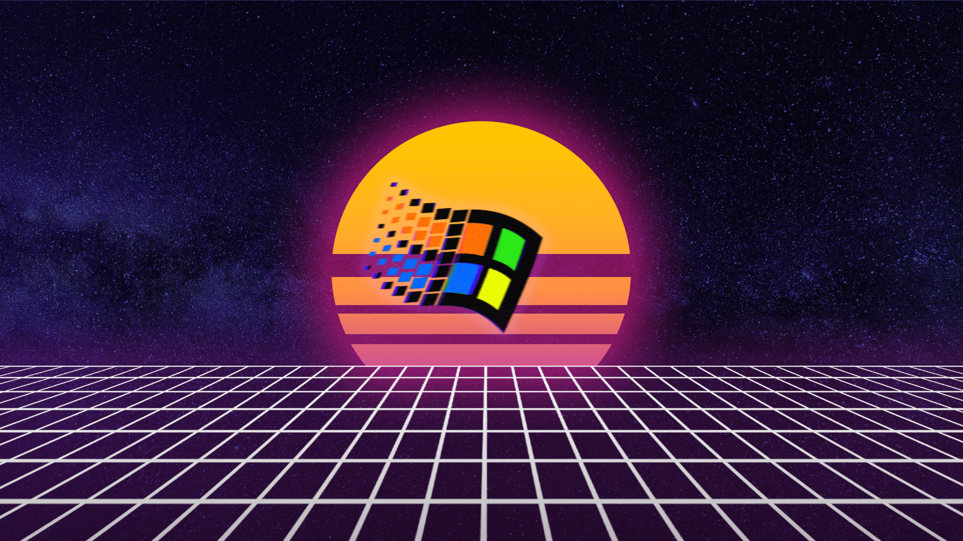 1920x1080 Retro Computer Background