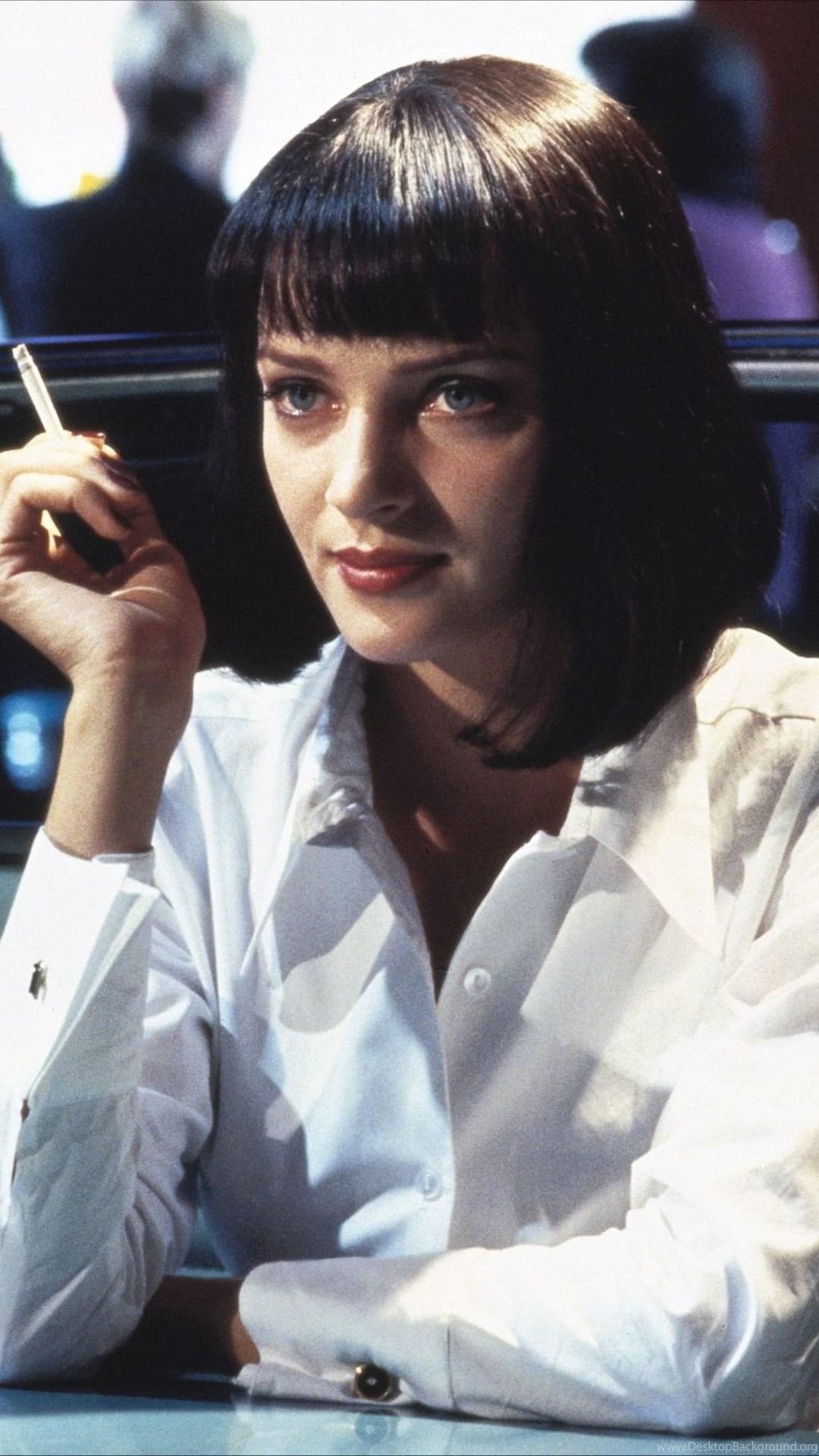 1080x1920 Pulp Fiction Uma Thurman Desktop Background