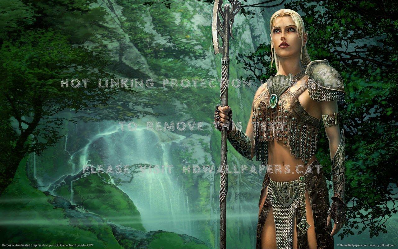 1280x800 elena wood elf heroes game