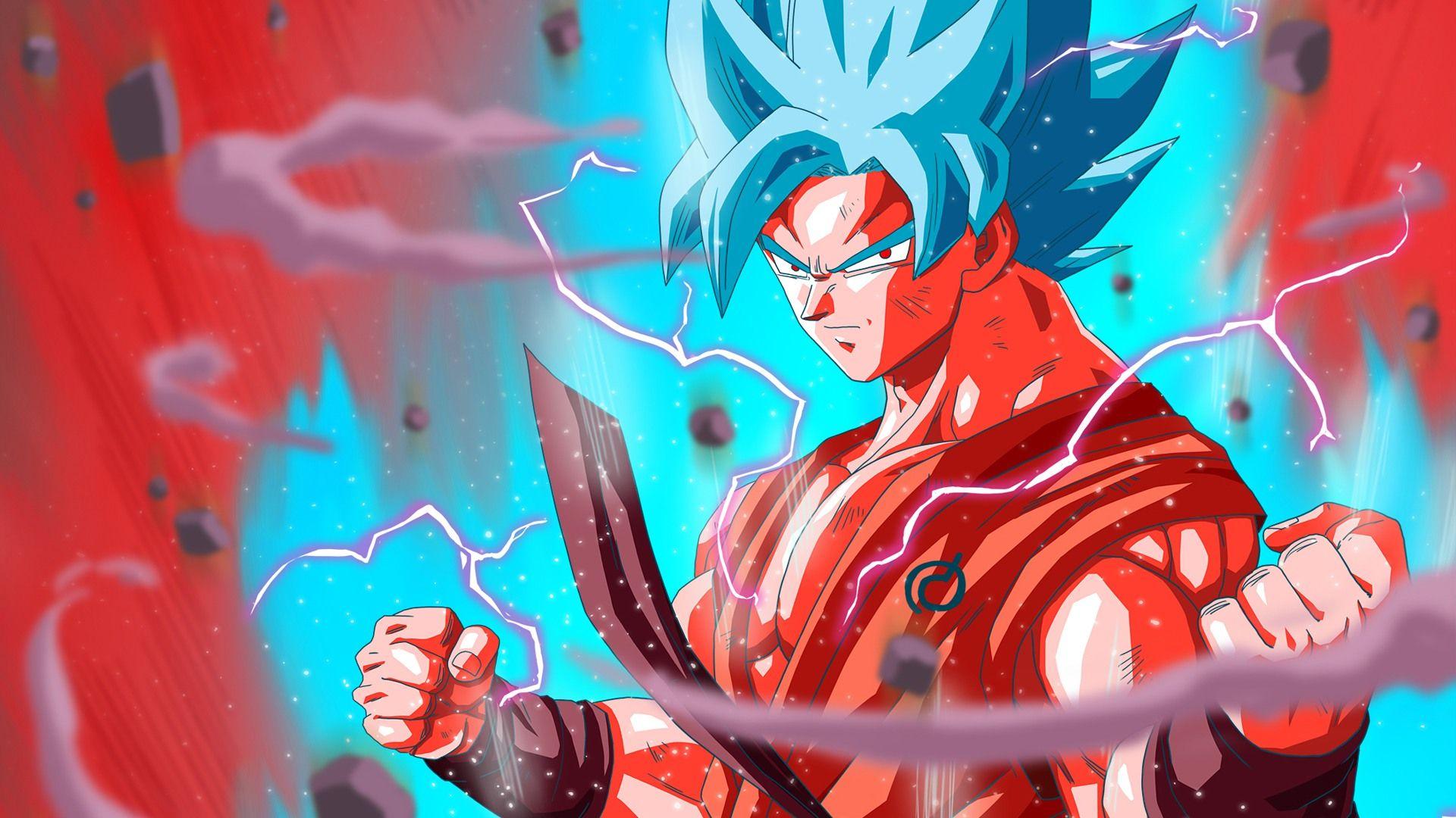 2160x3840 Goku Super Saiyan Blue Kaioken 5k Sony Xperia X,XZ,Z5