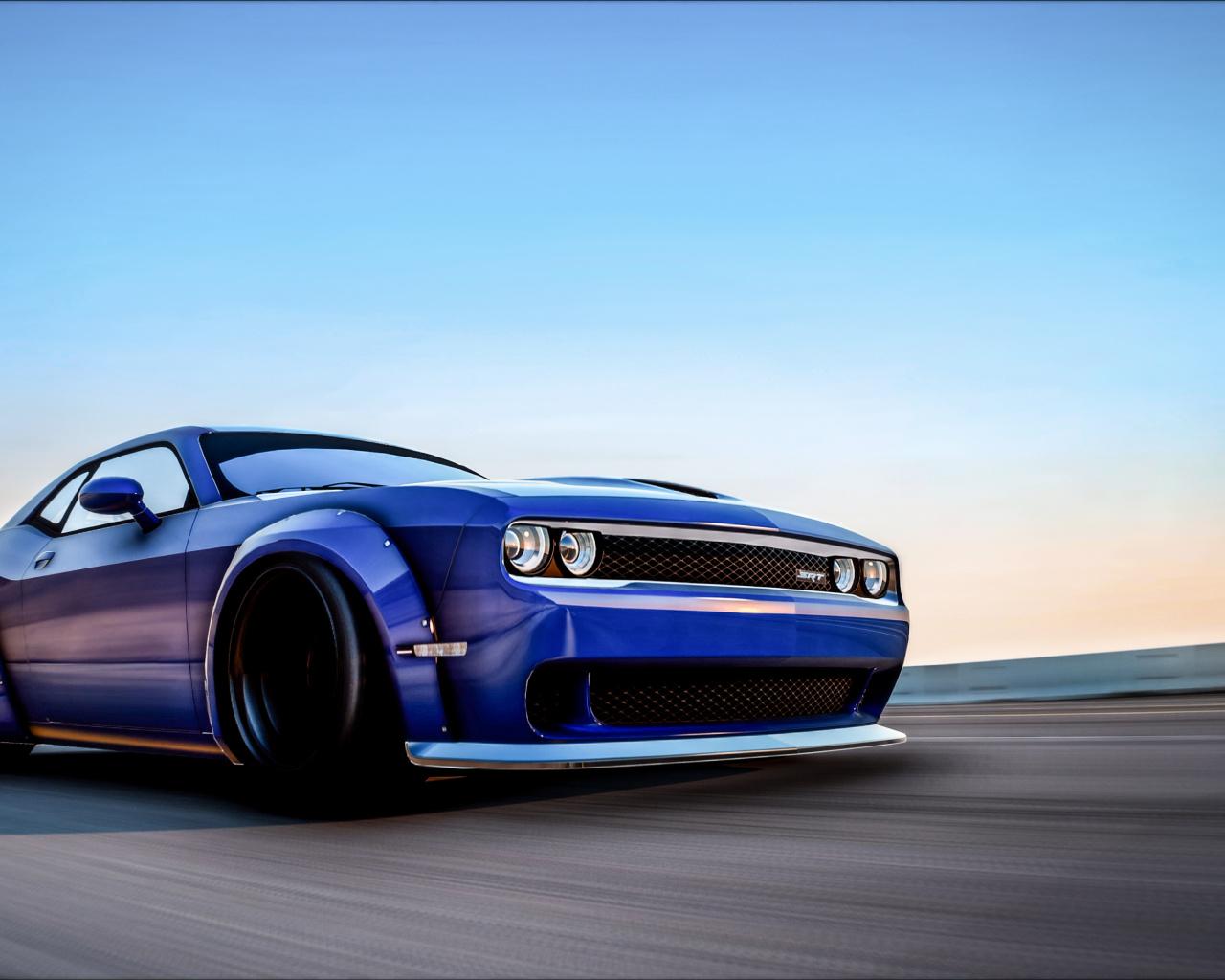 1280x1024 Dodge Challenger Hellcat 4k