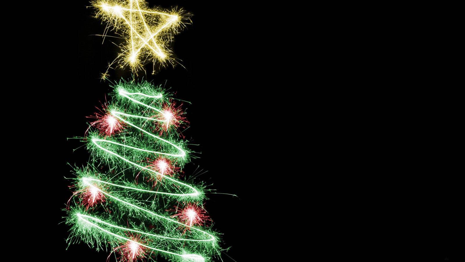 1600x900 Dark Christmas Wallpaper