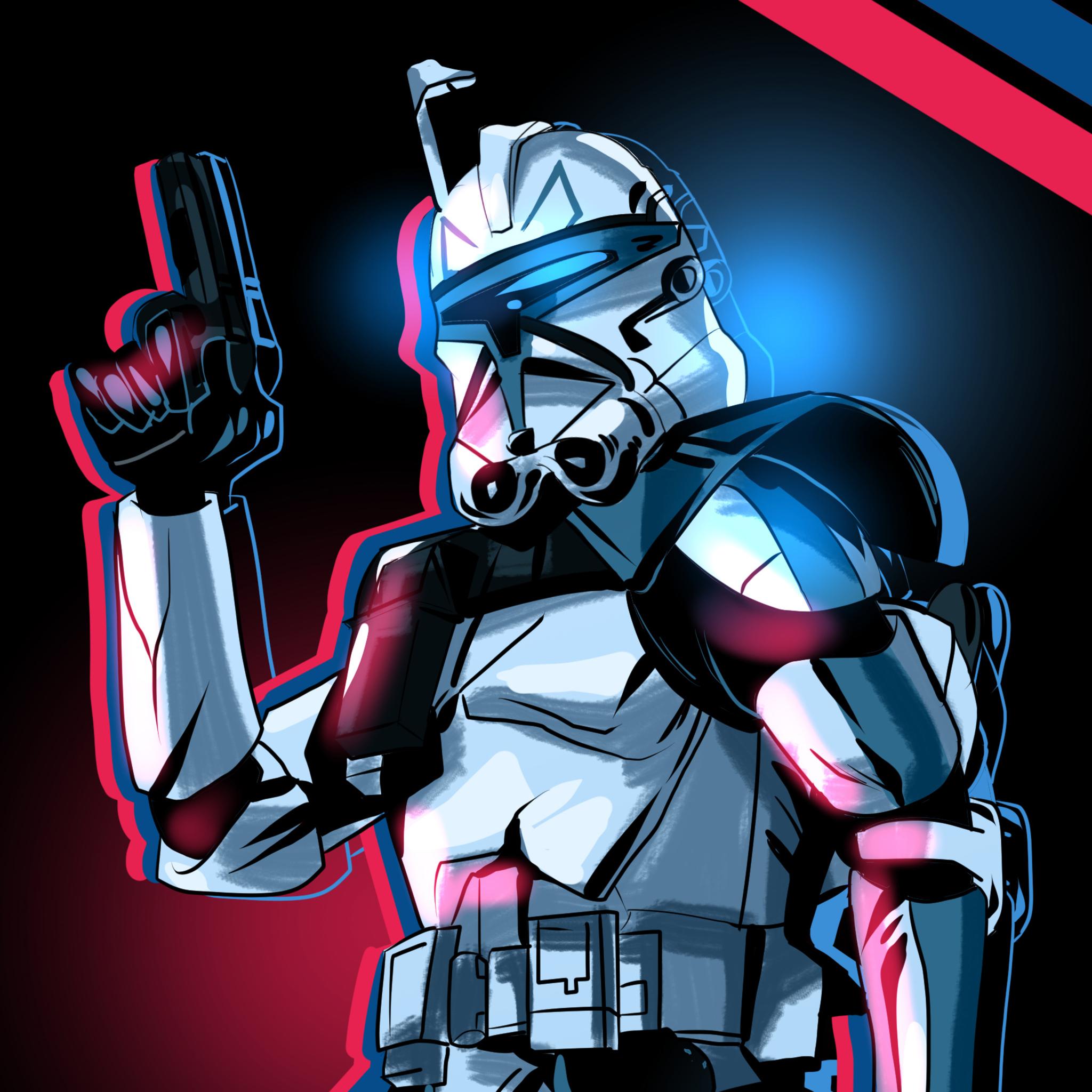 2048x2048 Star Wars Art Tablet Wallpaper