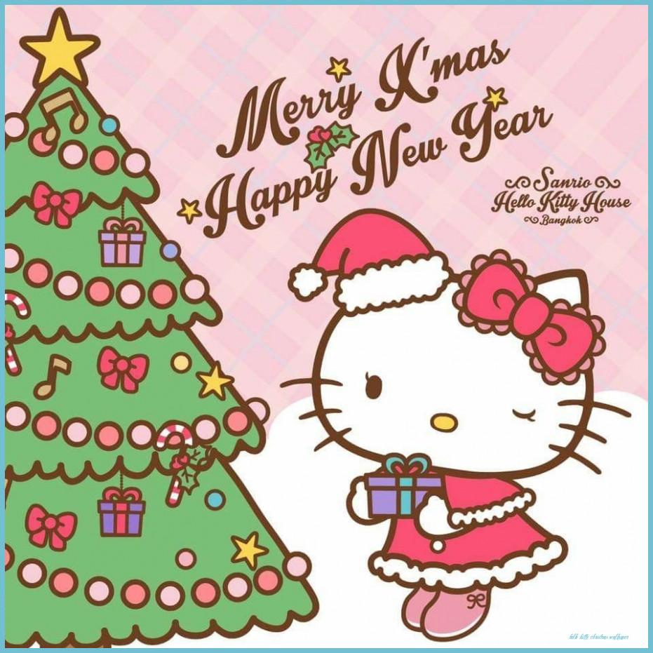 931x931 Christmas Hello Kitty Wallpaper Free Christmas Hello Kitty Kitty Christmas Wallpaper