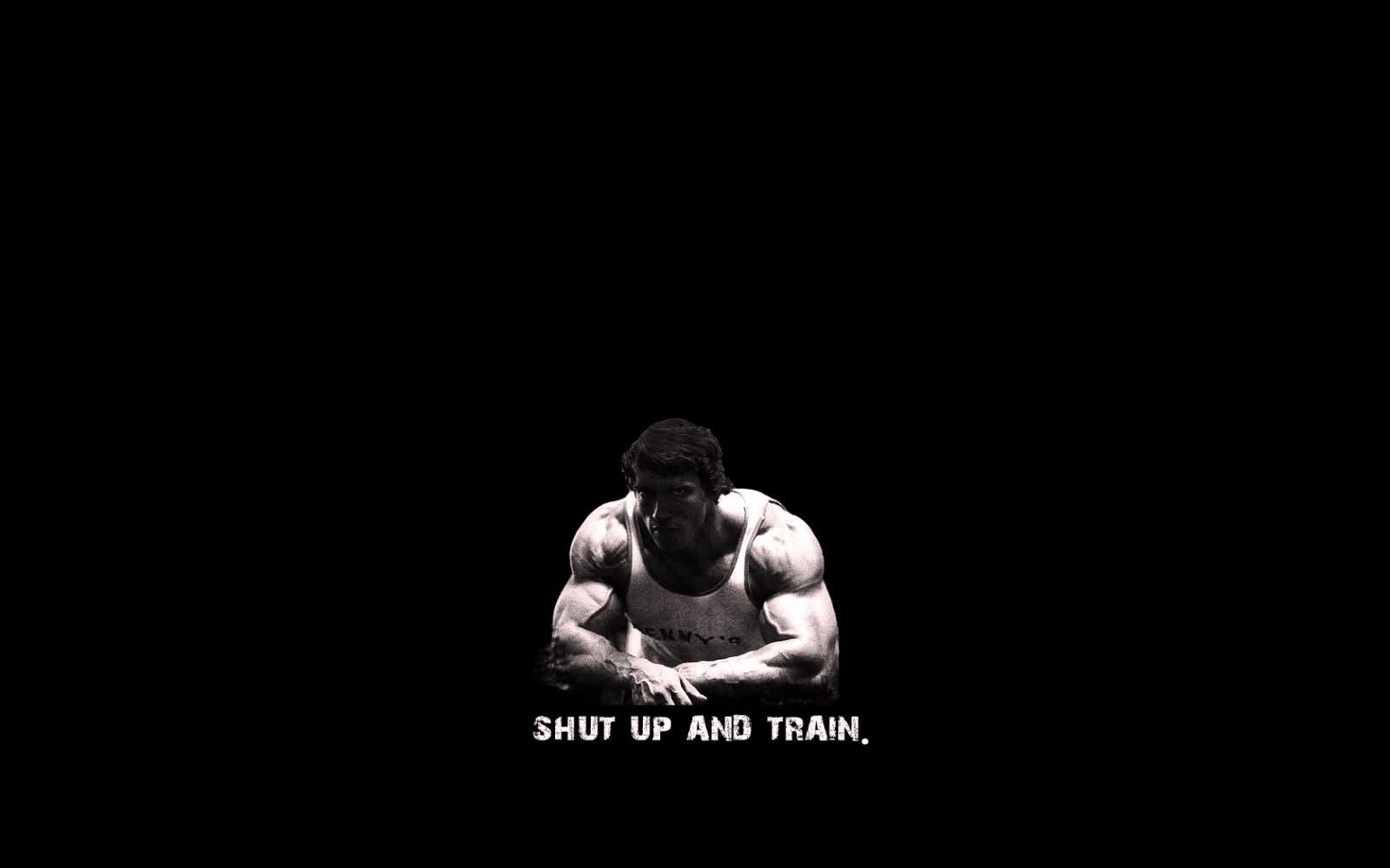 1600x1000 Free download Beast Motivation Arnold Shut up and train Wallpaper [1600x1000] for your Desktop, Mobile & Tablet. Explore Arnold Schwarzenegger Conquer Wallpaper. Arnold Schwarzenegger Wallpaper Bodybuilding, Arnold Motivational Wallpaper