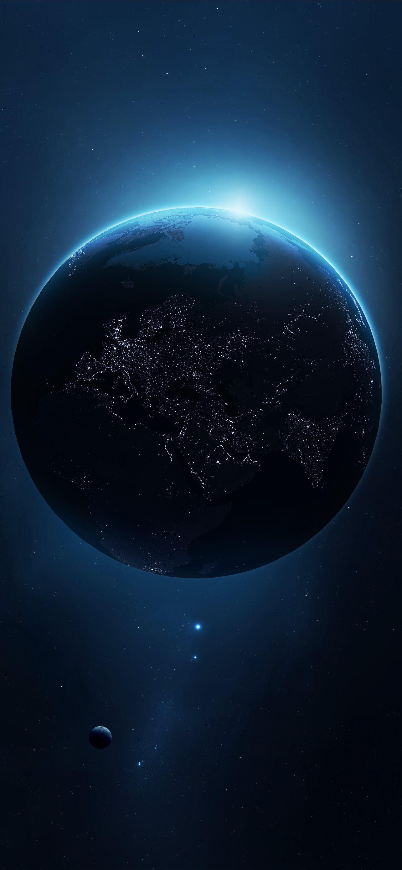 1284x2778 General space universe planet Earth space art digi. iPhone Wallpaper Free Download
