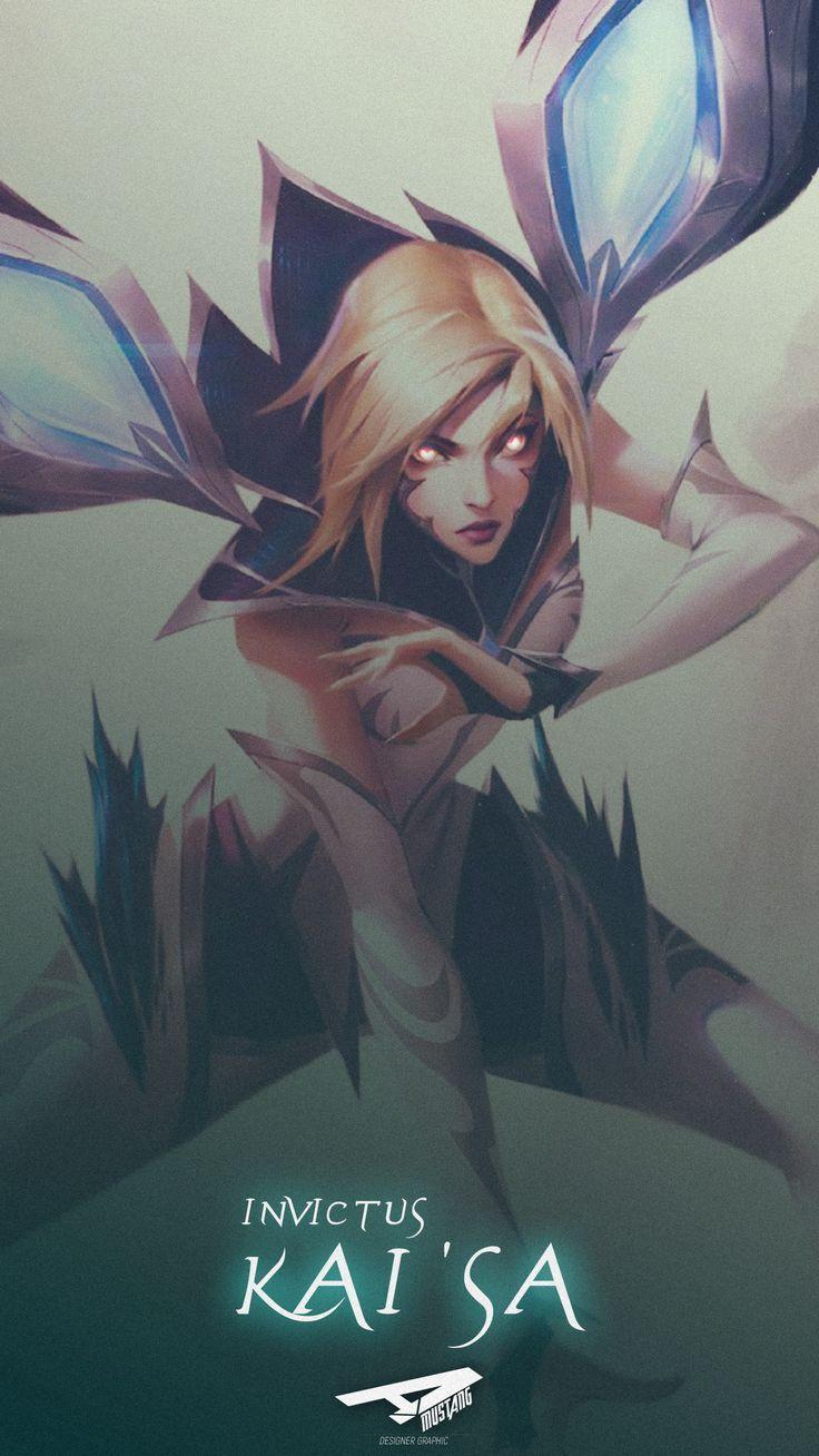 736x1308 Kaisa. Invictus #CreativeGraphics wallpaper.ogyso. #Creat. Lol league of legends, League of legends characters, League of legends