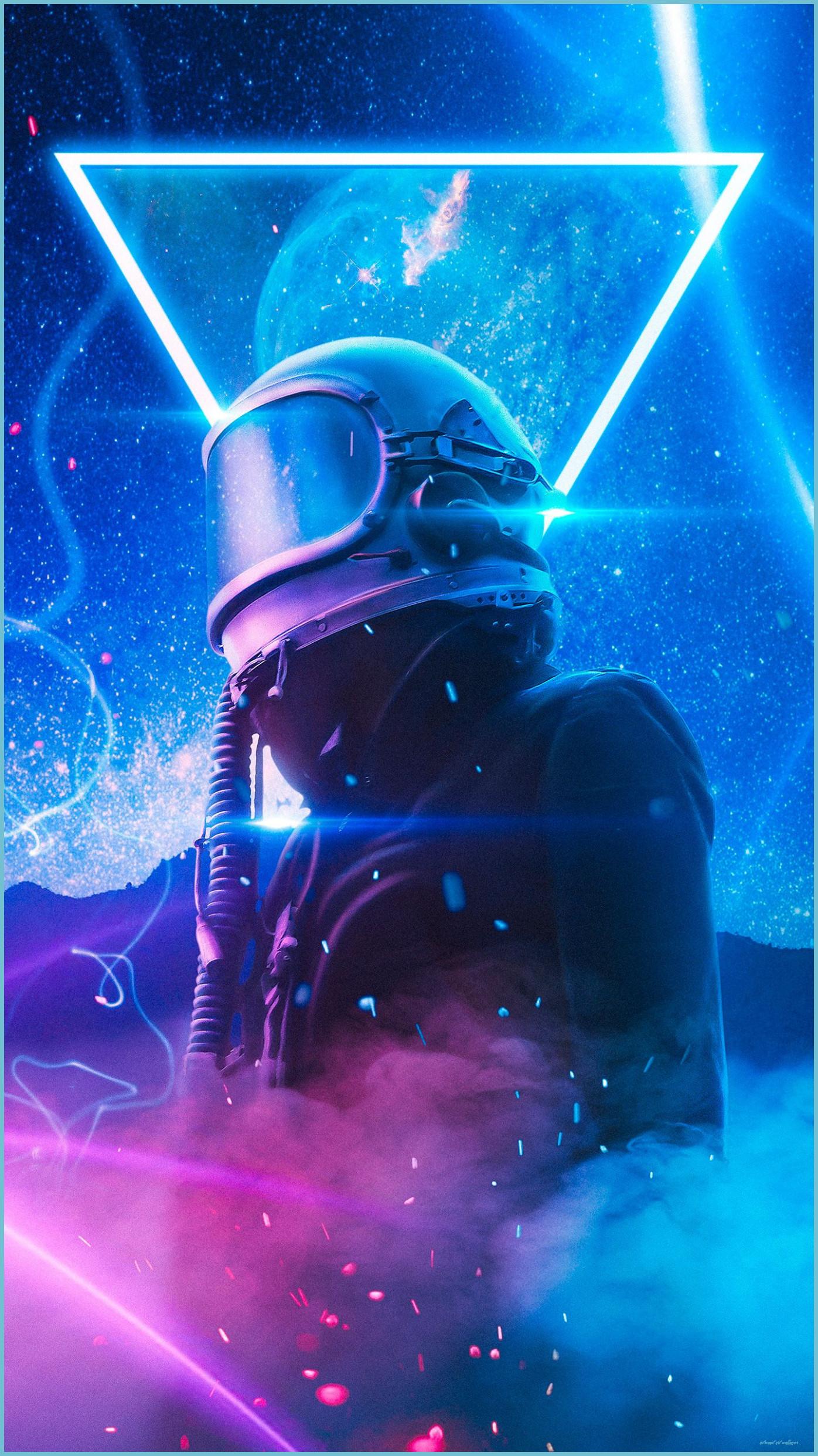 1396x2483 Phone Space Blue Light Wallpaper Astronaut Art, Space Art Art Wallpaper