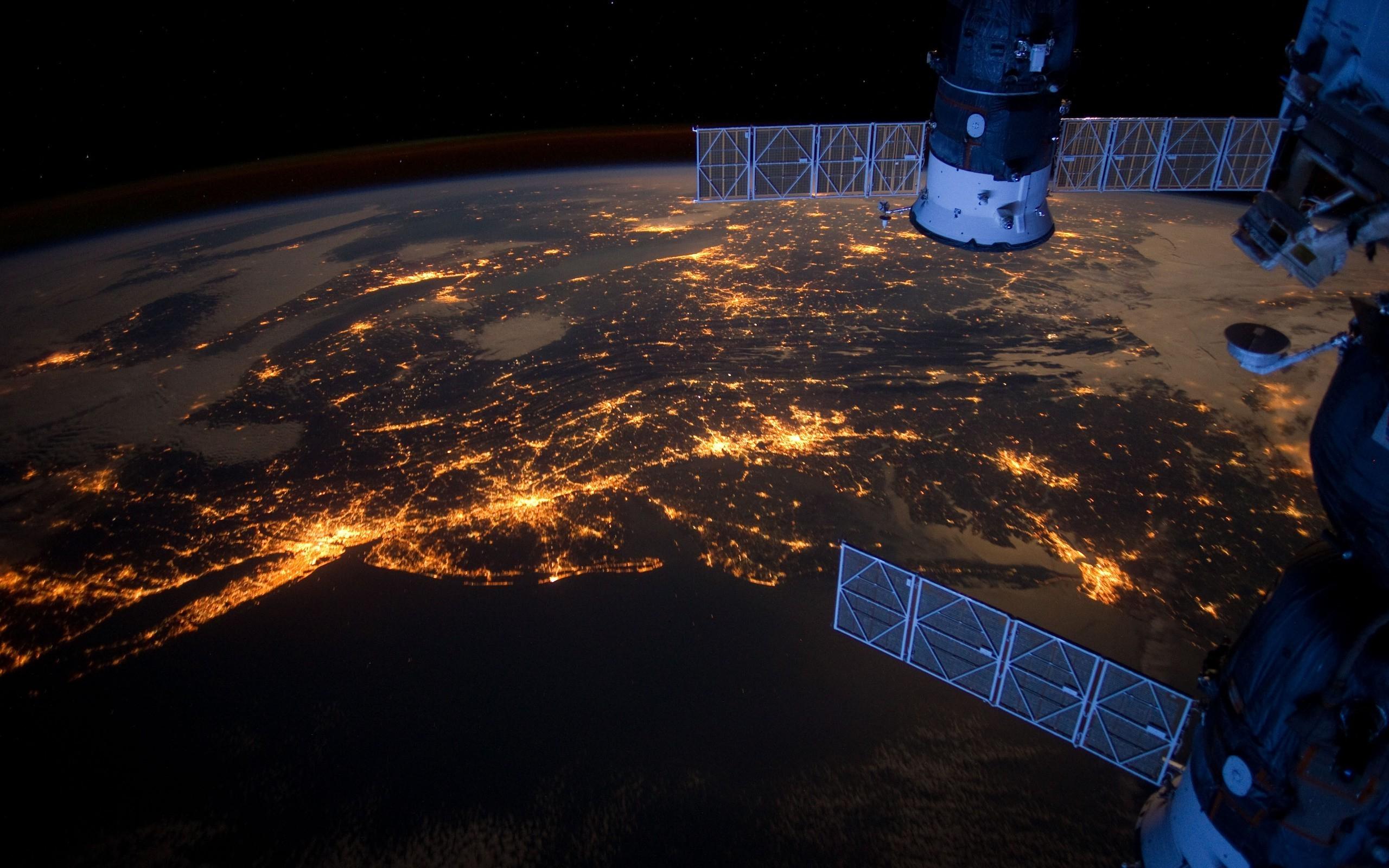 2560x1600 Earth, Space, Satellite Wallpaper HD / Desktop and Mobile Background
