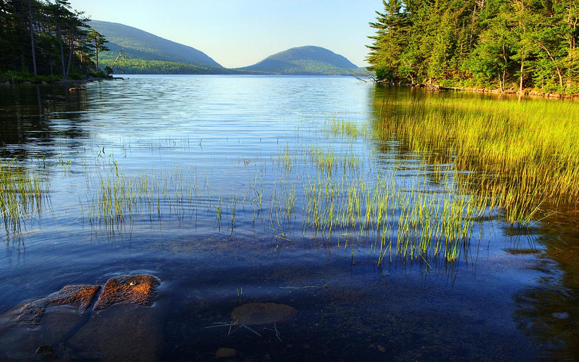 1920x1200 Eagle Lake Acadia National Park Maine North Side At Bar Harbor Usa Full HD Wallpaper 1920x1200 :