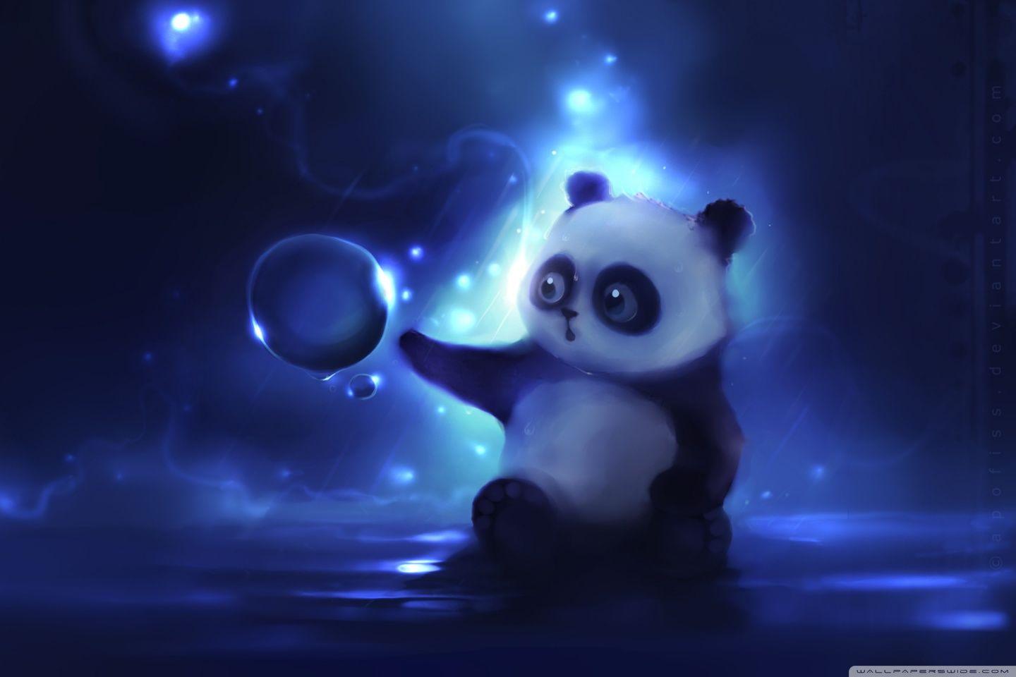 1440x960 Galaxy Panda Wallpaper
