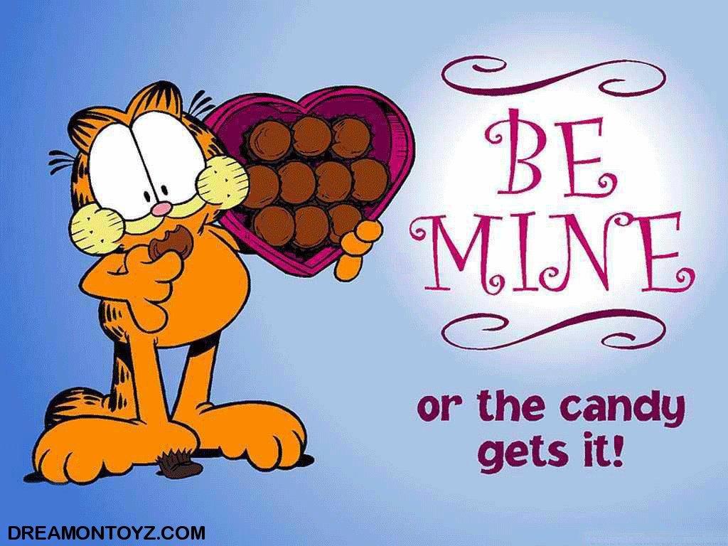 1024x768 FREE Cartoon Graphics / Pics / Gifs / Photographs: Garfield Valentine background and wallpaper