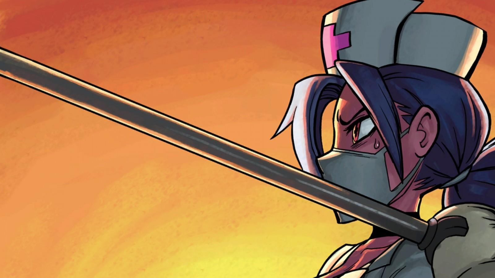 1600x900 illustration, anime, cartoon, Valentine, Skullgirls, machine, comics, Person, screenshot, profession. Mocah HD Wallpaper
