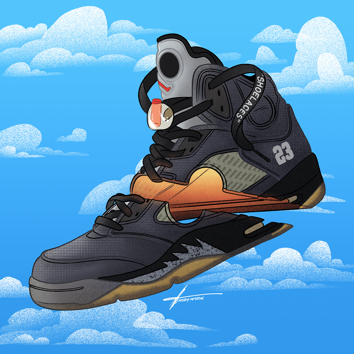 1200x1200 Jordan 5 Wallpaper