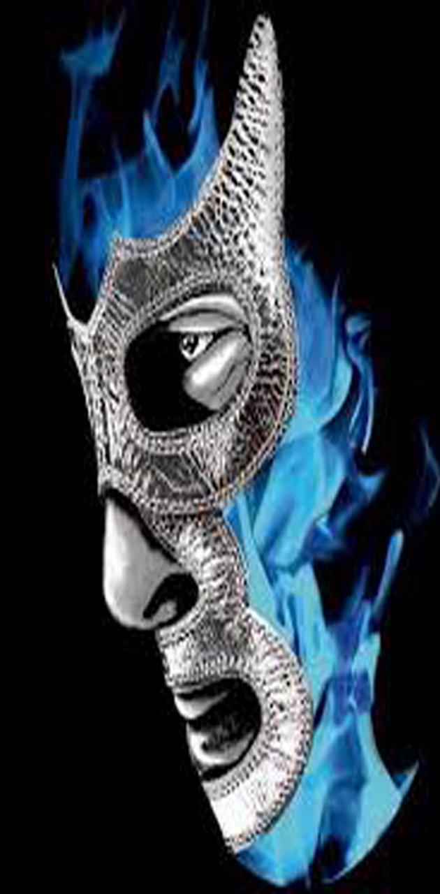 630x1280 Blue Demon Wallpaper