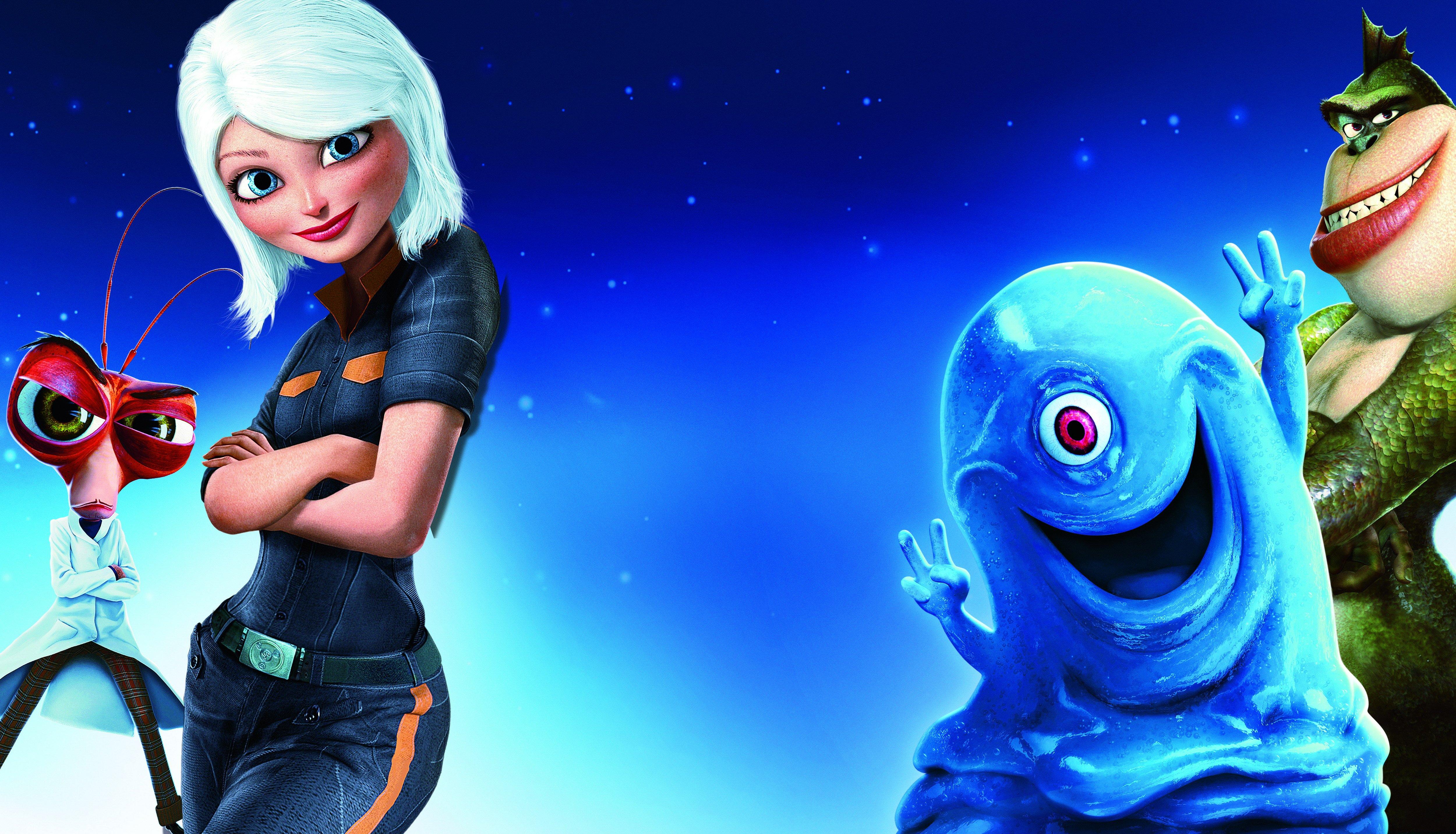 5000x2865 monsters vs aliens, Cartoon, Animation, Sci fi, Monsters, Aliens, Monster, Alien, Film, Movie, 91 Wallpaper HD / Desktop and Mobile Background