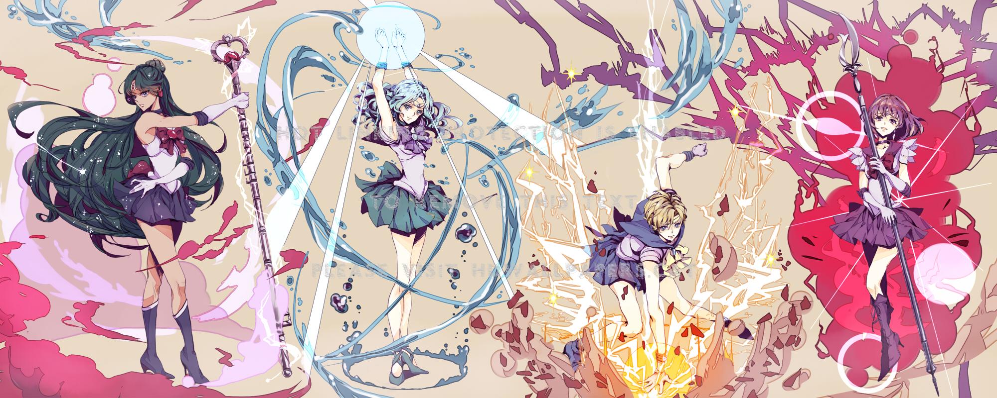 2000x800 outer senshi sailor saturn attack deep moon