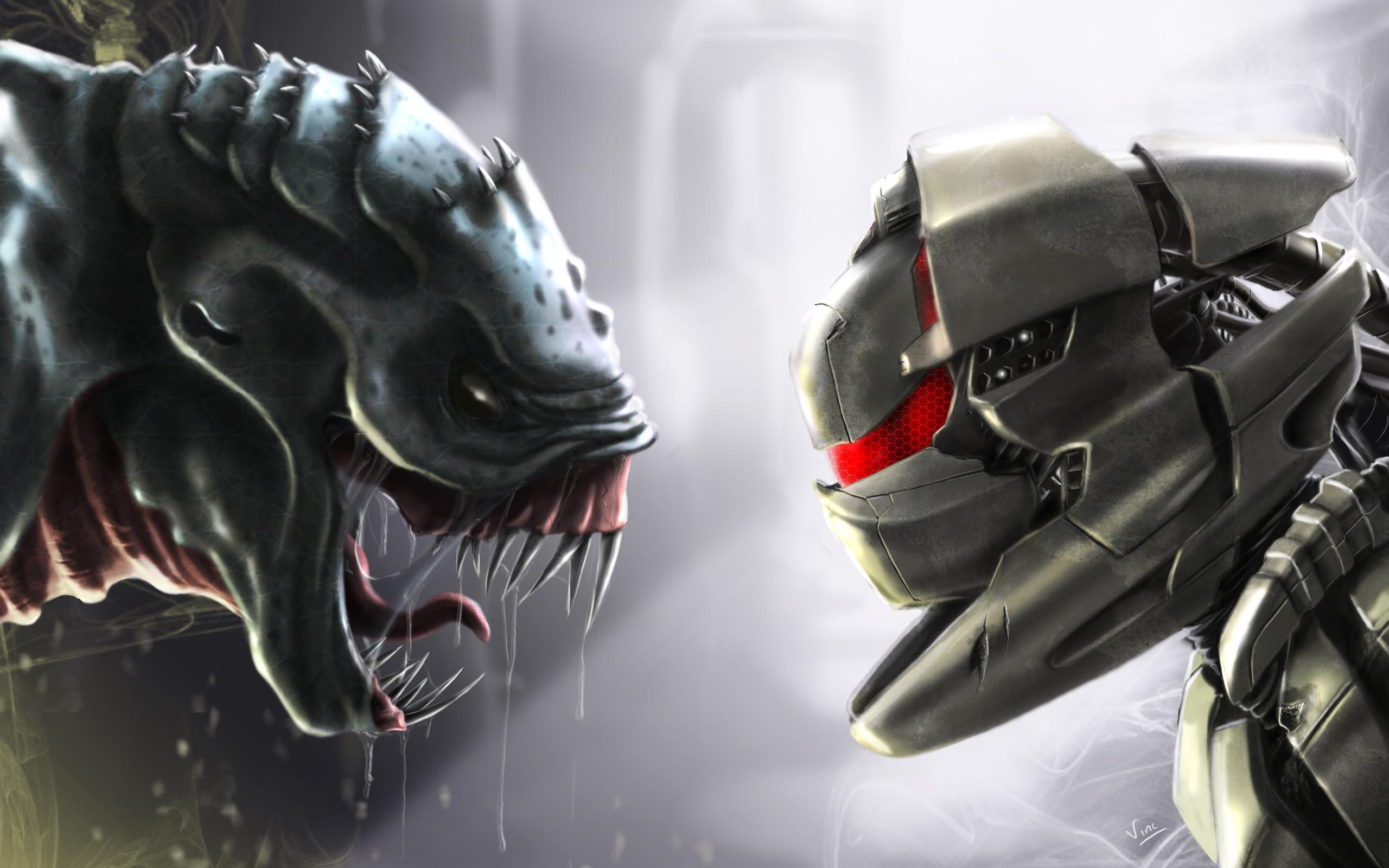 2560x1600 predator, digital art, Alien wallpaper