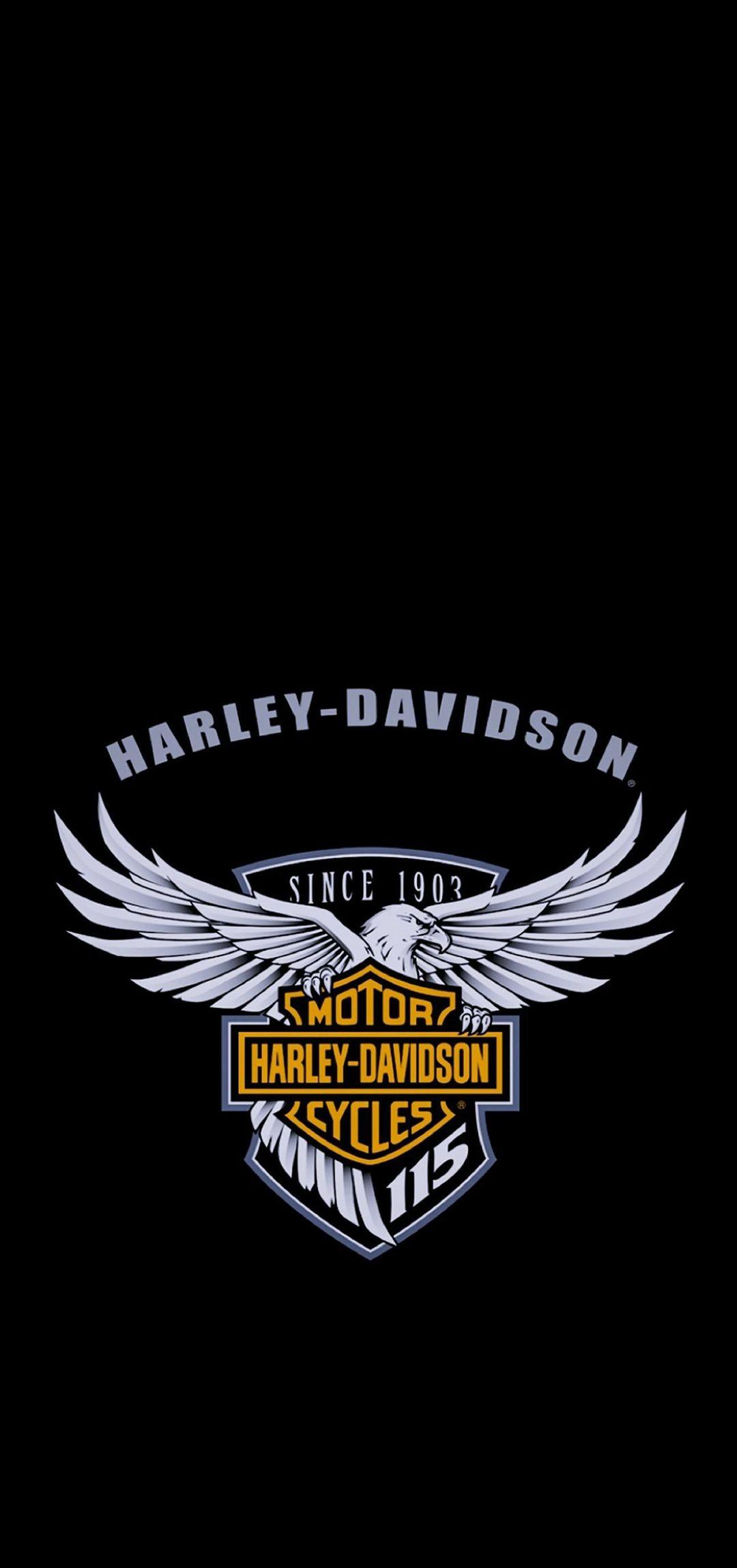 1080x2300 Harley Davidson Wallpaper